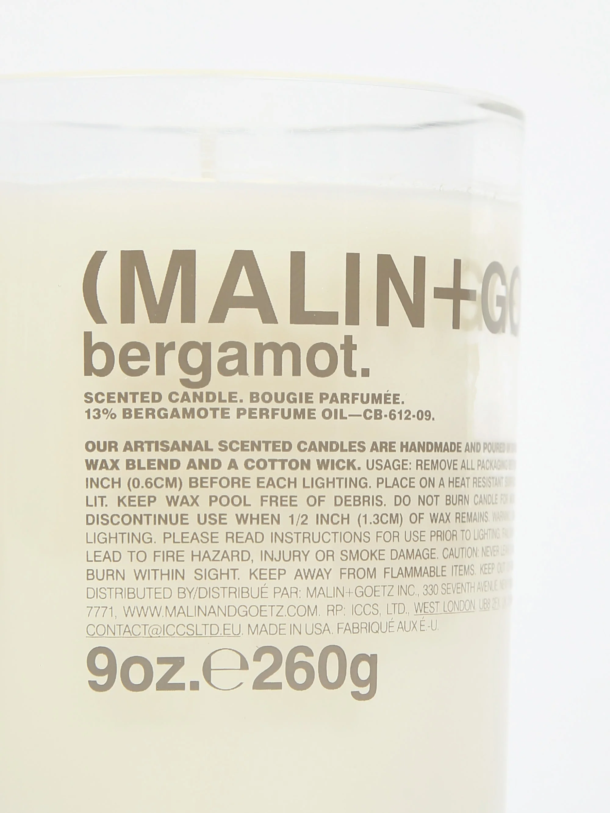 Malin+Goetz Bergamot Candle - 255g - Image 4