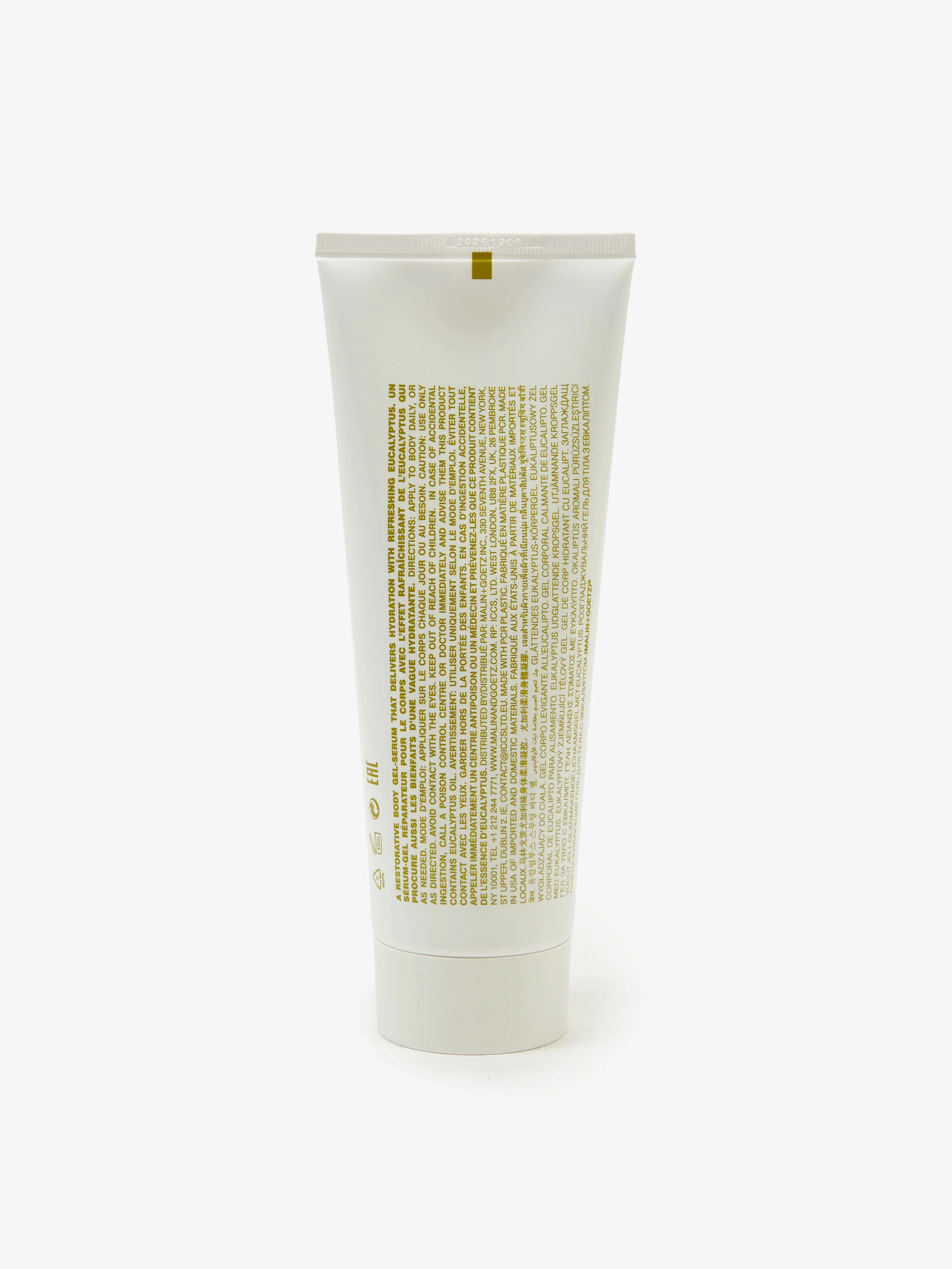 Malin+Goetz Eucalyptus Smoothing Body Gel 220ml - Image 3