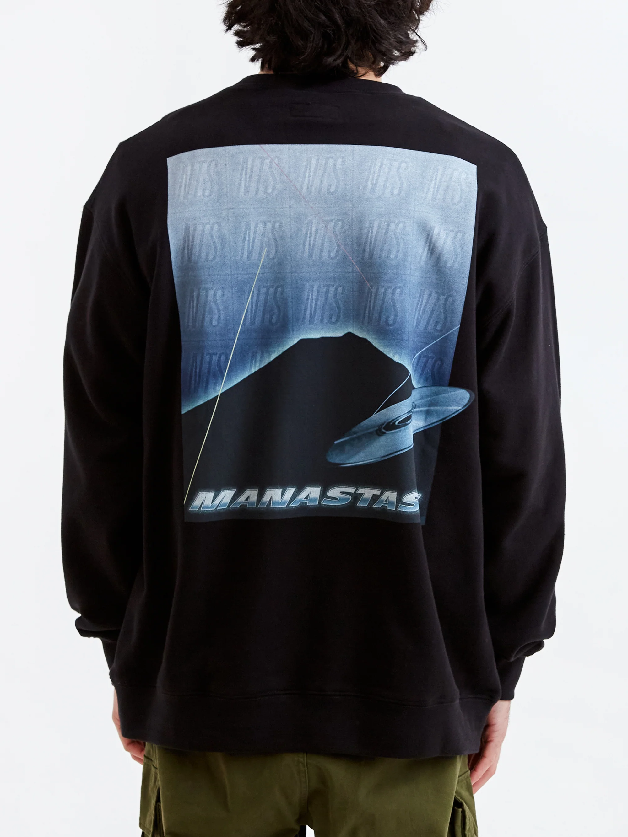 Manastash x NTS Crew Sweat - Black - Image 6