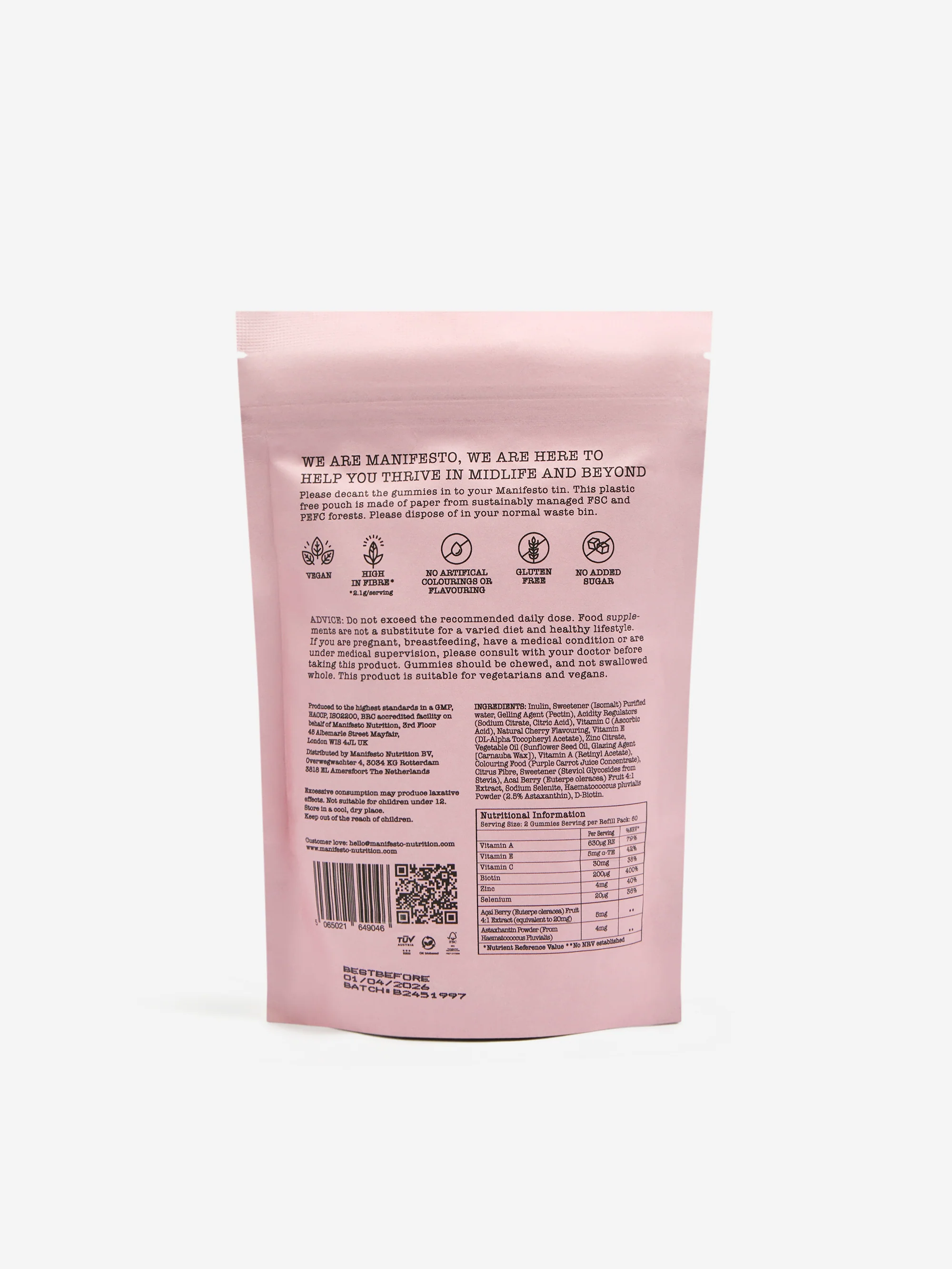 Manifesto Beauty Gummies Refill - Image 2