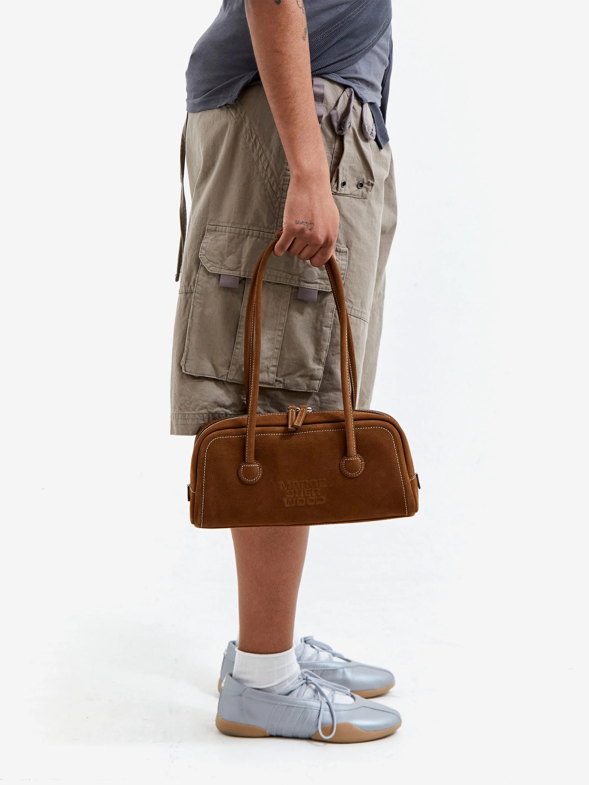 Margesherwood Mini Soft Boston EW - Chestnut Nubuck - Image 3