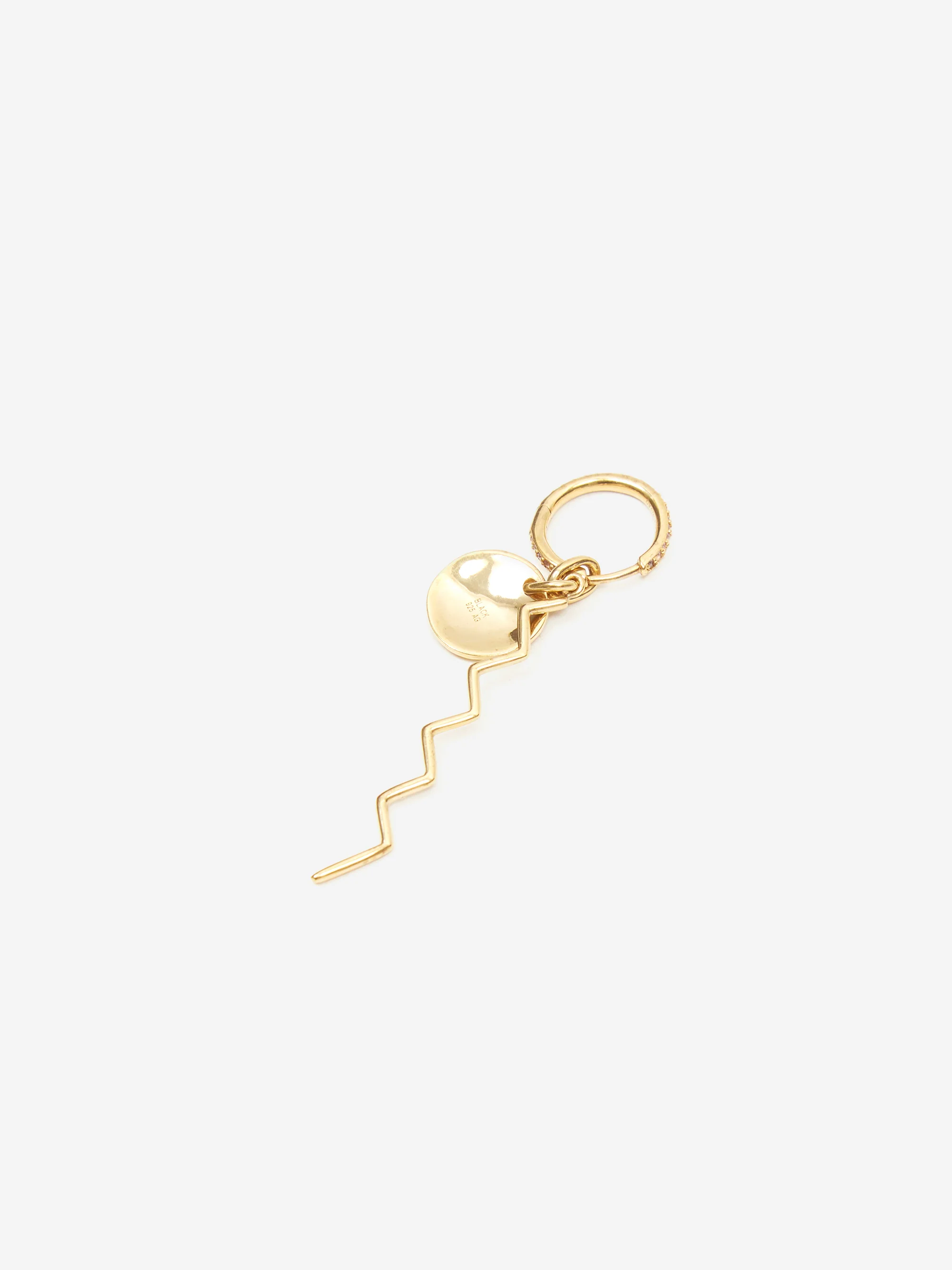 Maria Black Como Earring Violet 22k Gold Plated Silver - Image 3
