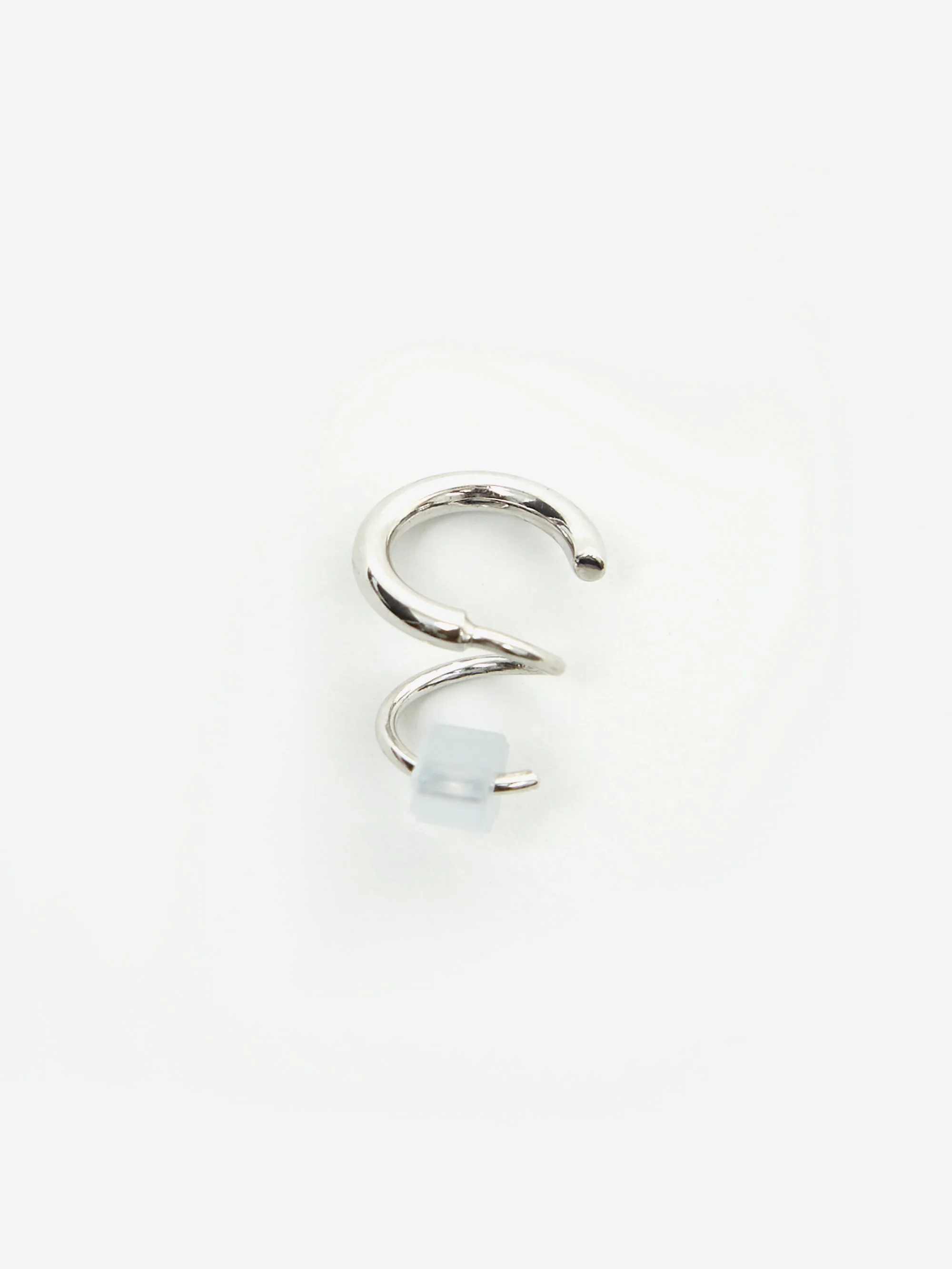 Maria Black Dogma Twirl Right Earring - Silver - Image 3