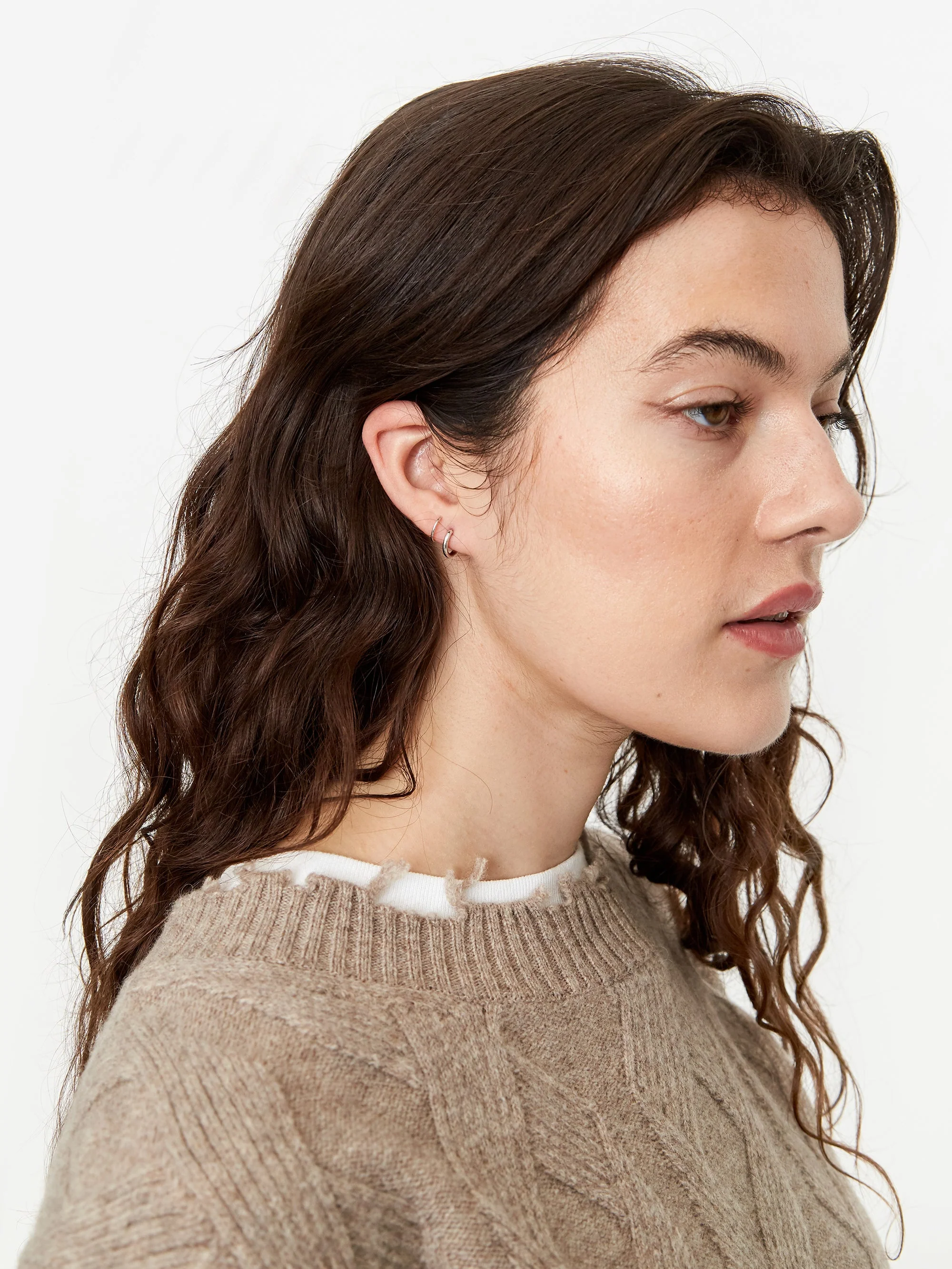 Maria Black Dogma Twirl Right Earring - Silver - Image 5