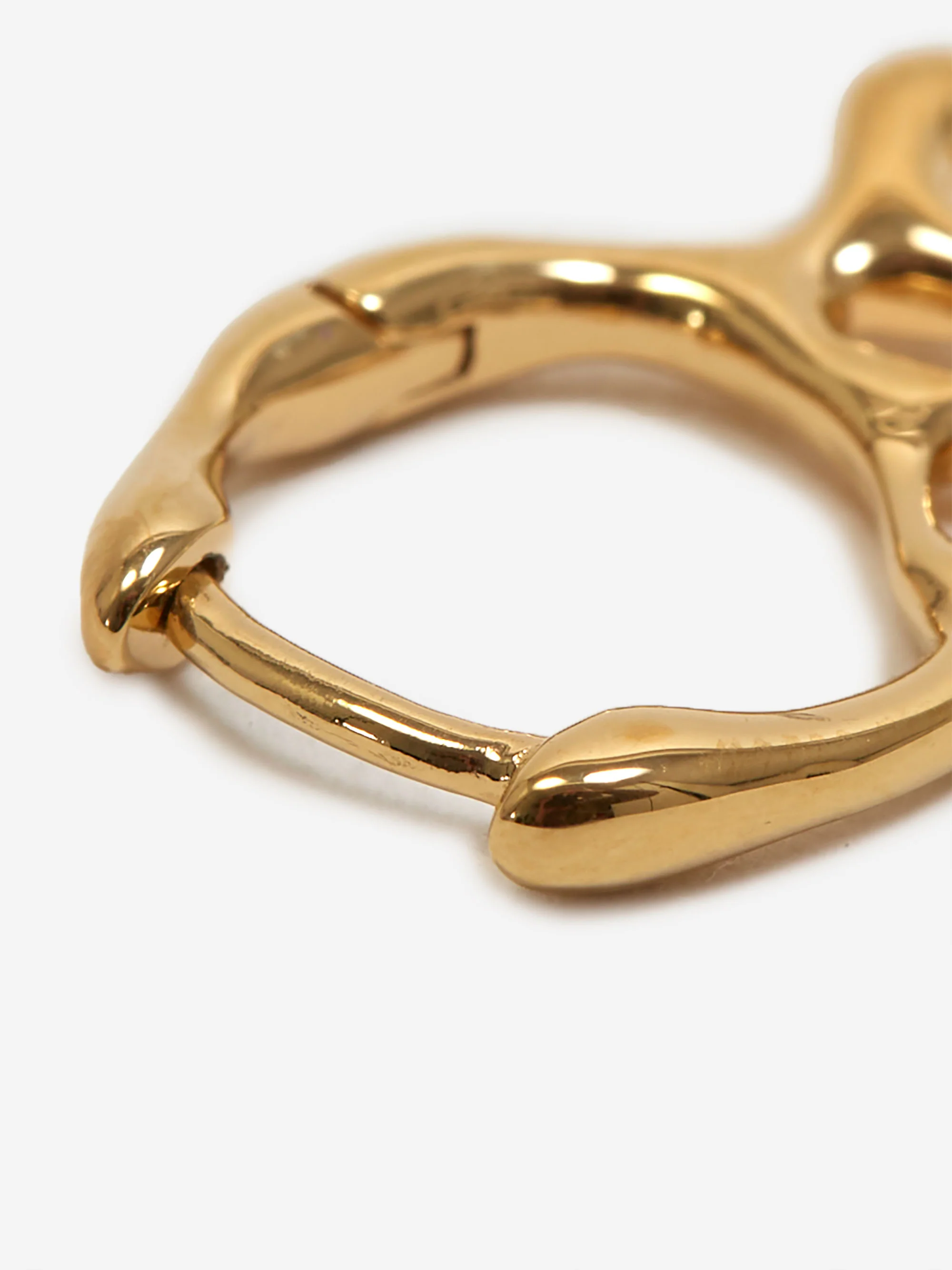 Maria Black Sortedam Huggie - Gold - Image 2
