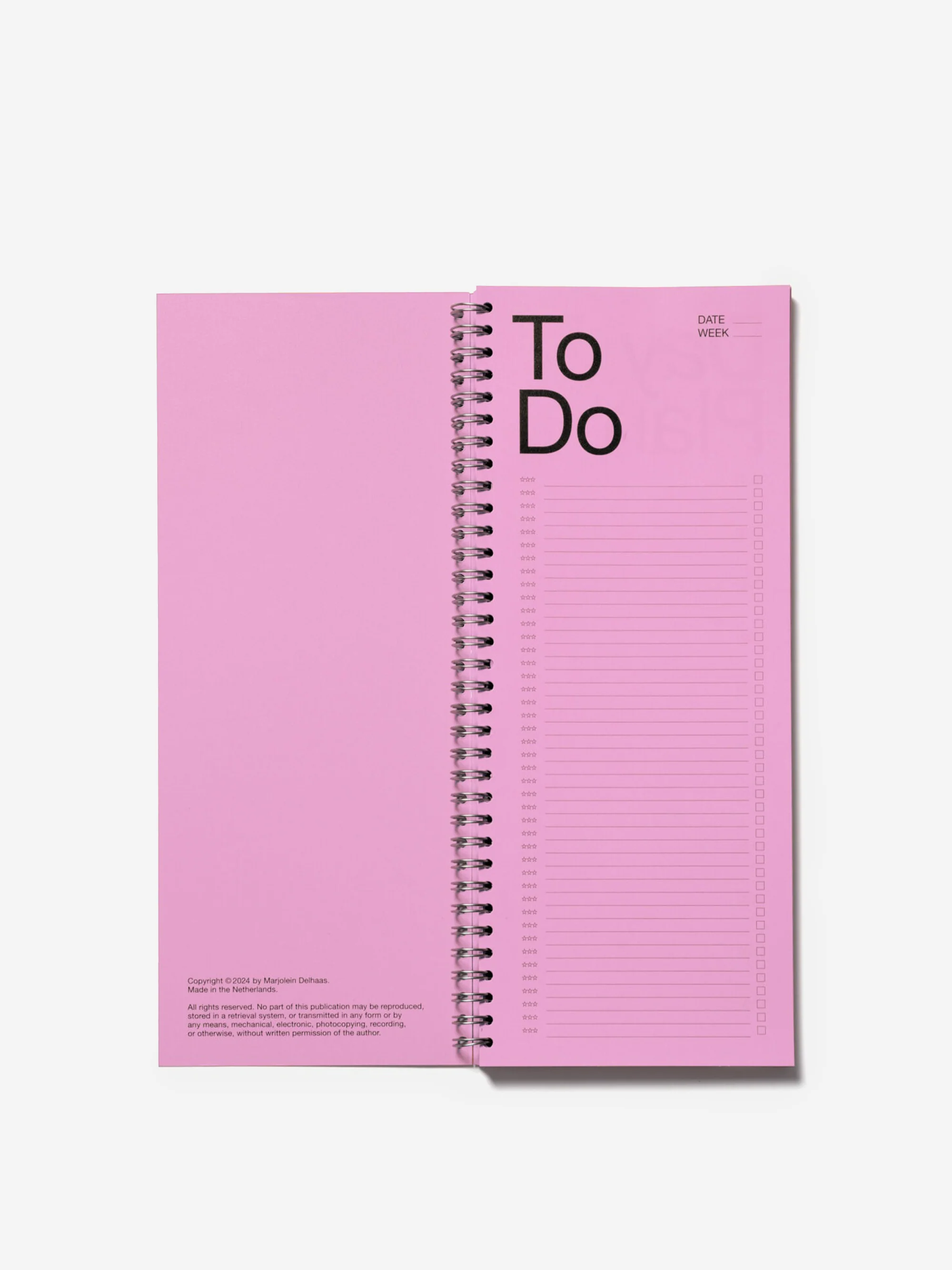 Marjolein Delhaas Things To Do Block – No. 0521 - Pink - Image 2