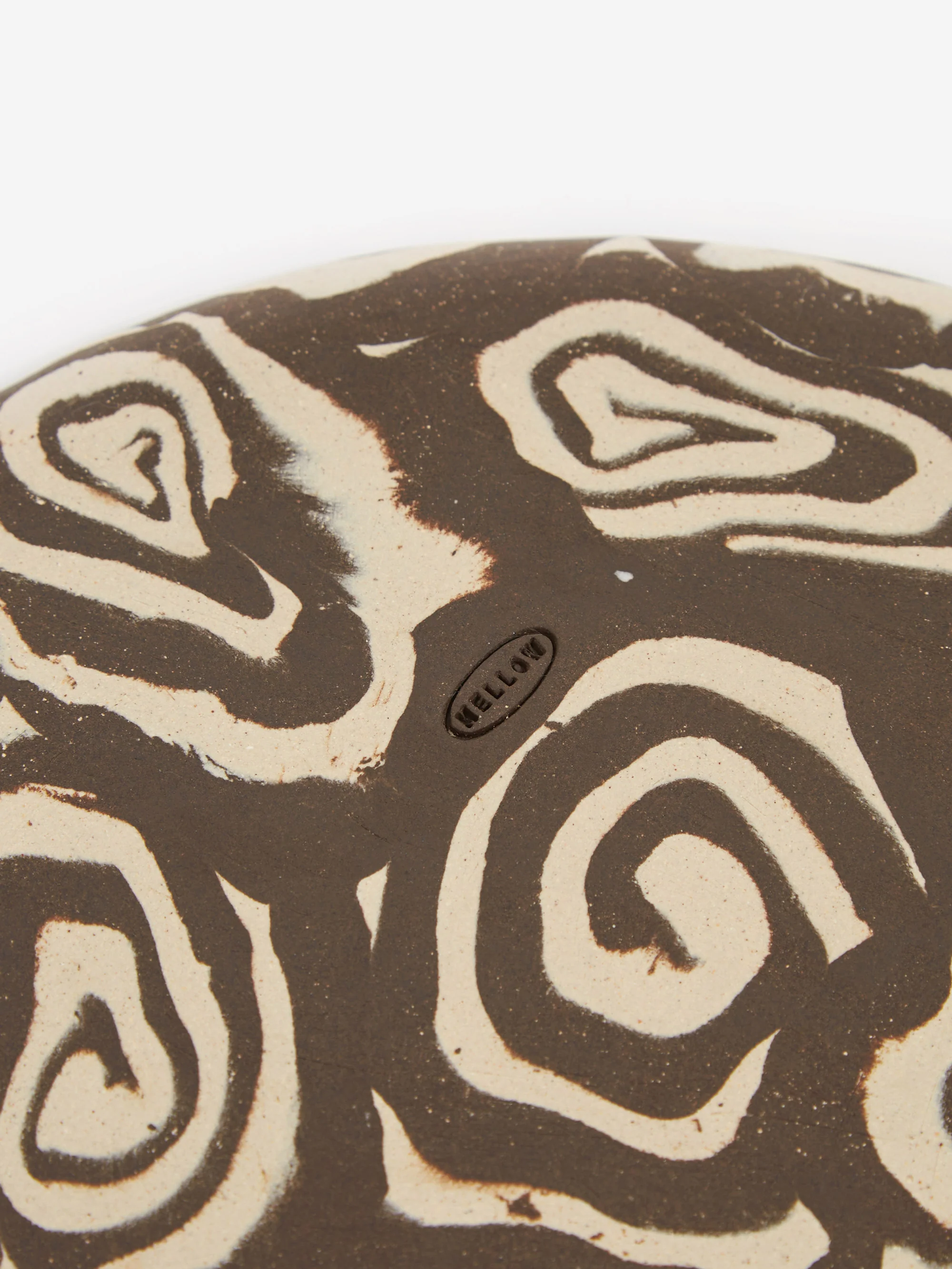 Mellow Ceramic Whirl Plate - Dark Brown - Image 4