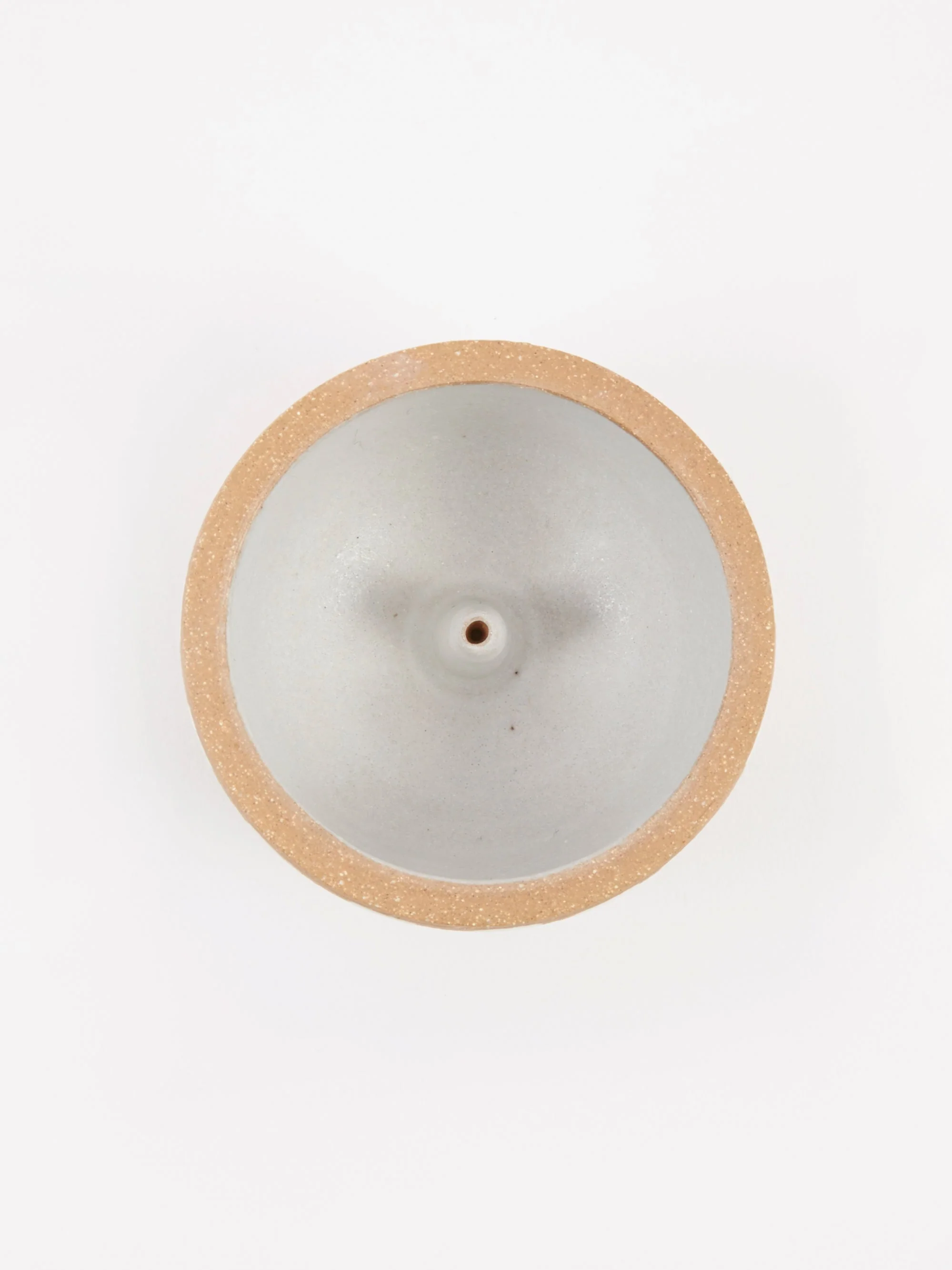 Mellow Incense Bowl Large - Light Brown Half Painted Check - Image 6