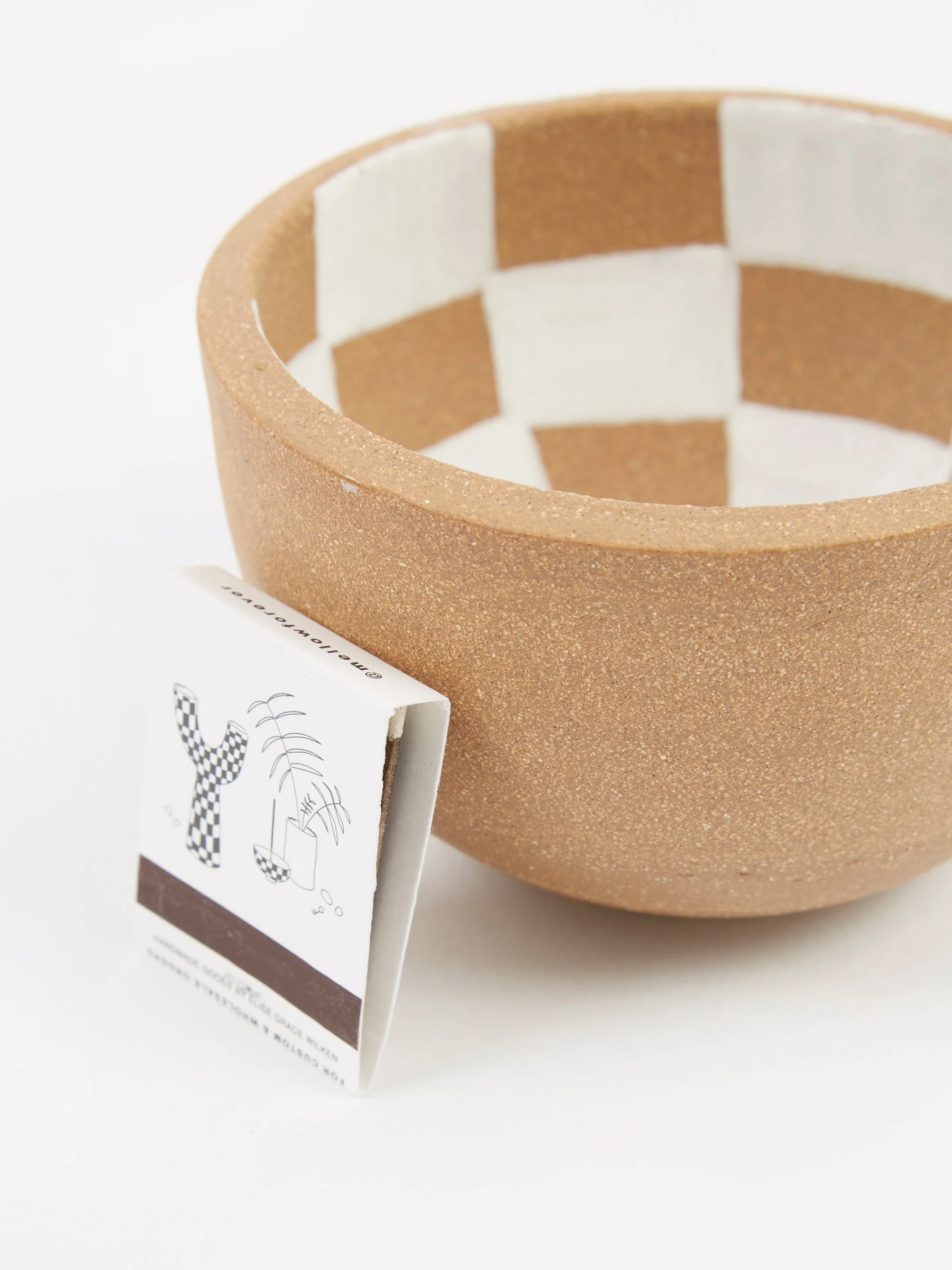 Mellow Incense Bowl Large - Light Brown Inside Check - Image 5