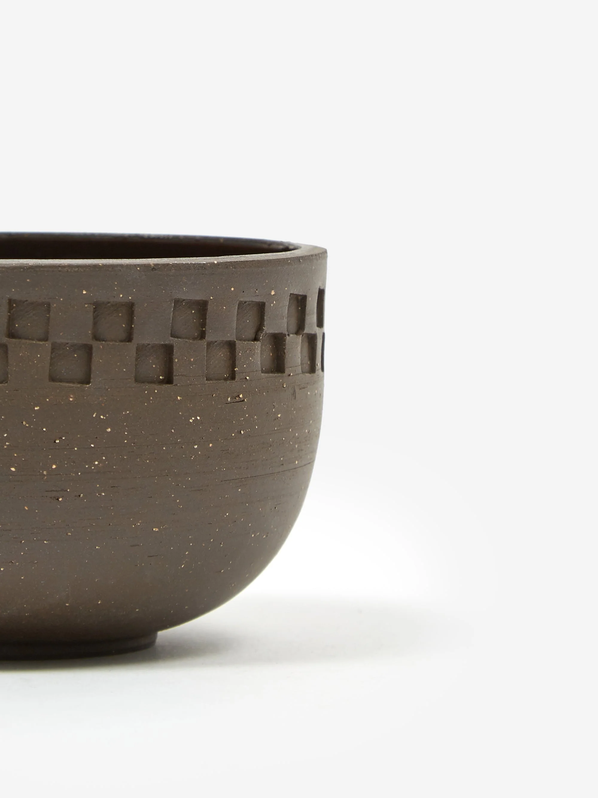 Mellow Incense Bowl Medium - Dark Brown Blind Stamped Outside - Image 3