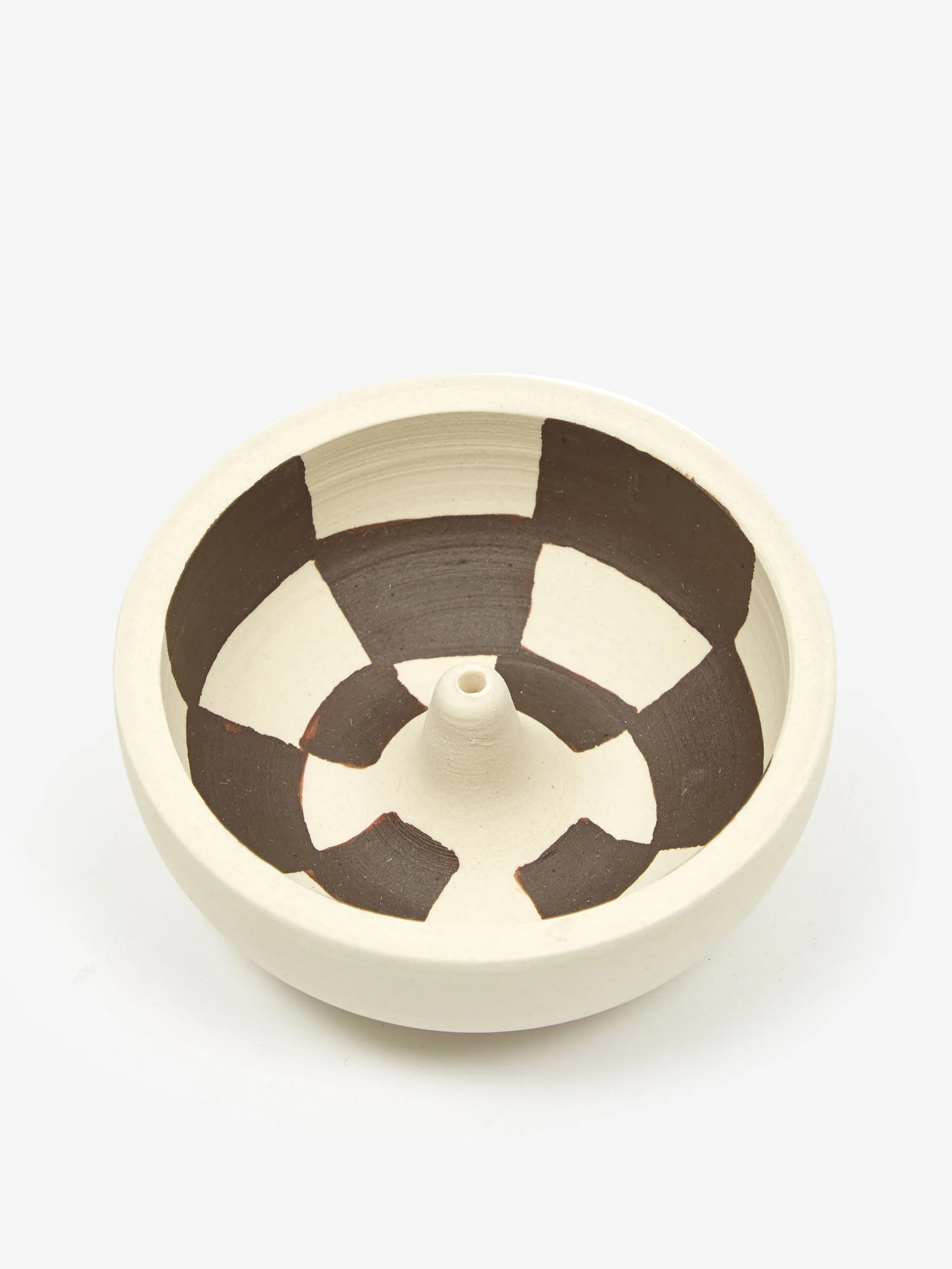 Mellow Incense Bowl Small - Porcelain Check Inside - Image 4