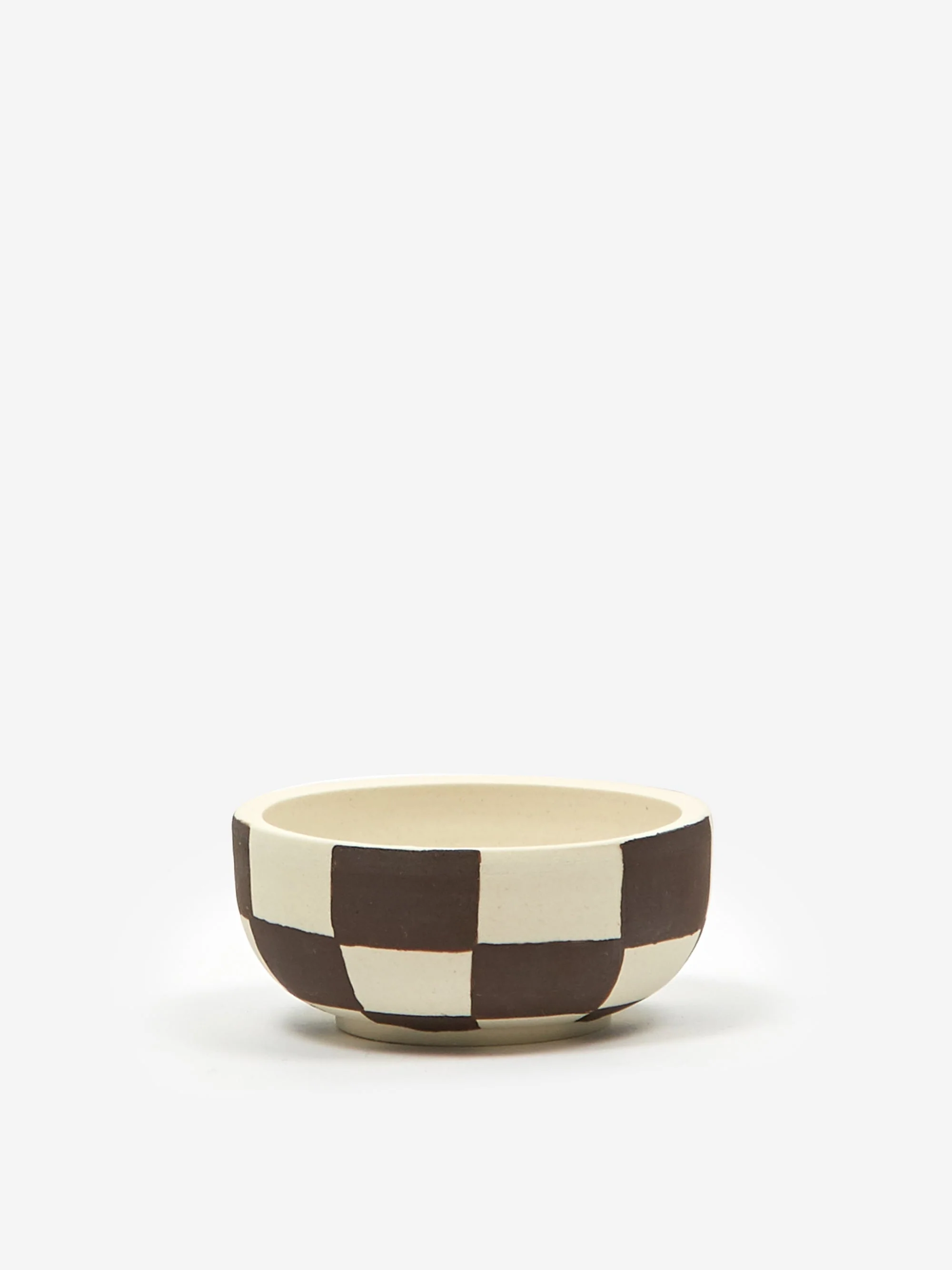 Mellow Incense Bowl Small - Porcelain Check Outside