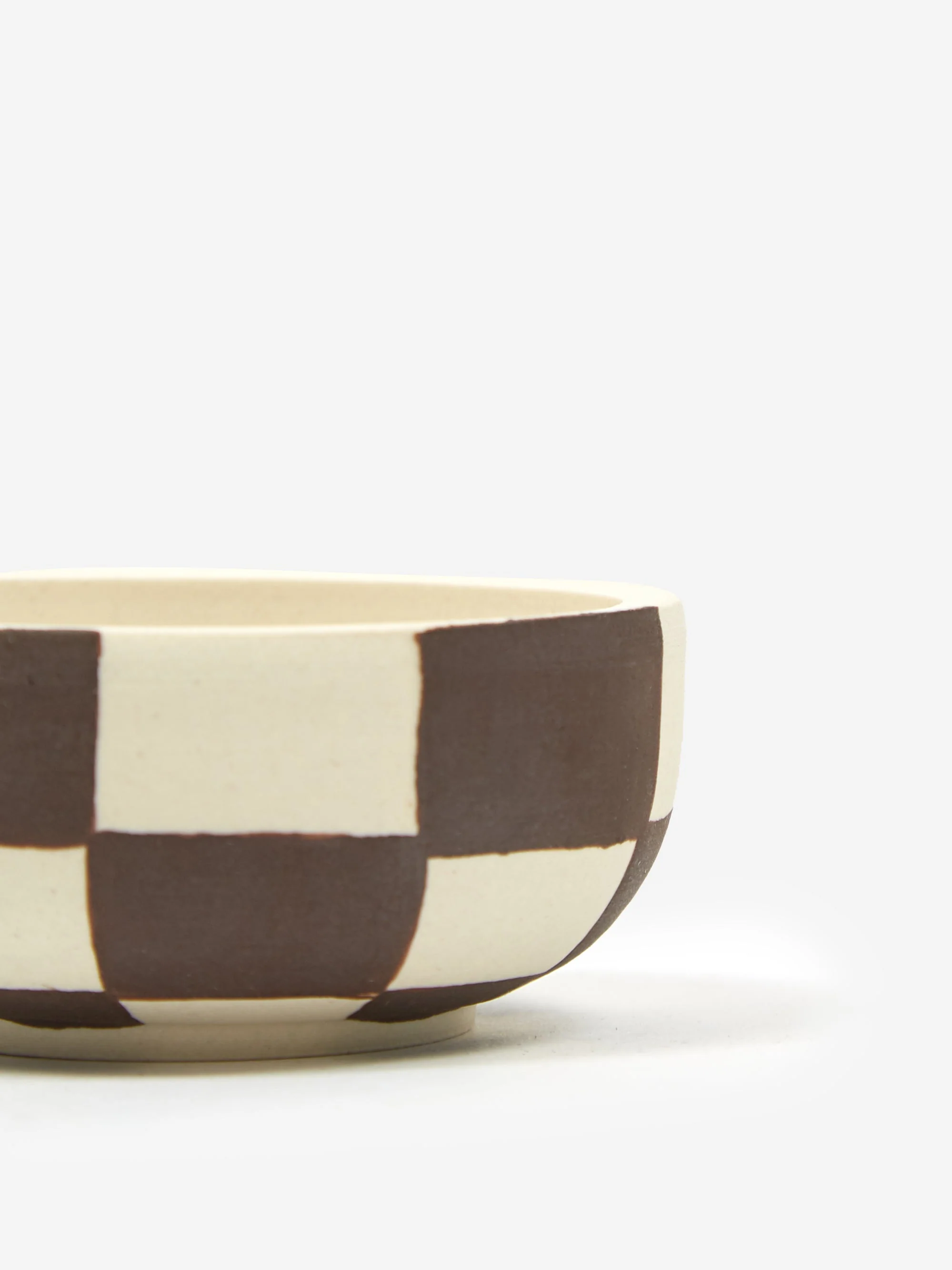 Mellow Incense Bowl Small - Porcelain Check Outside - Image 2