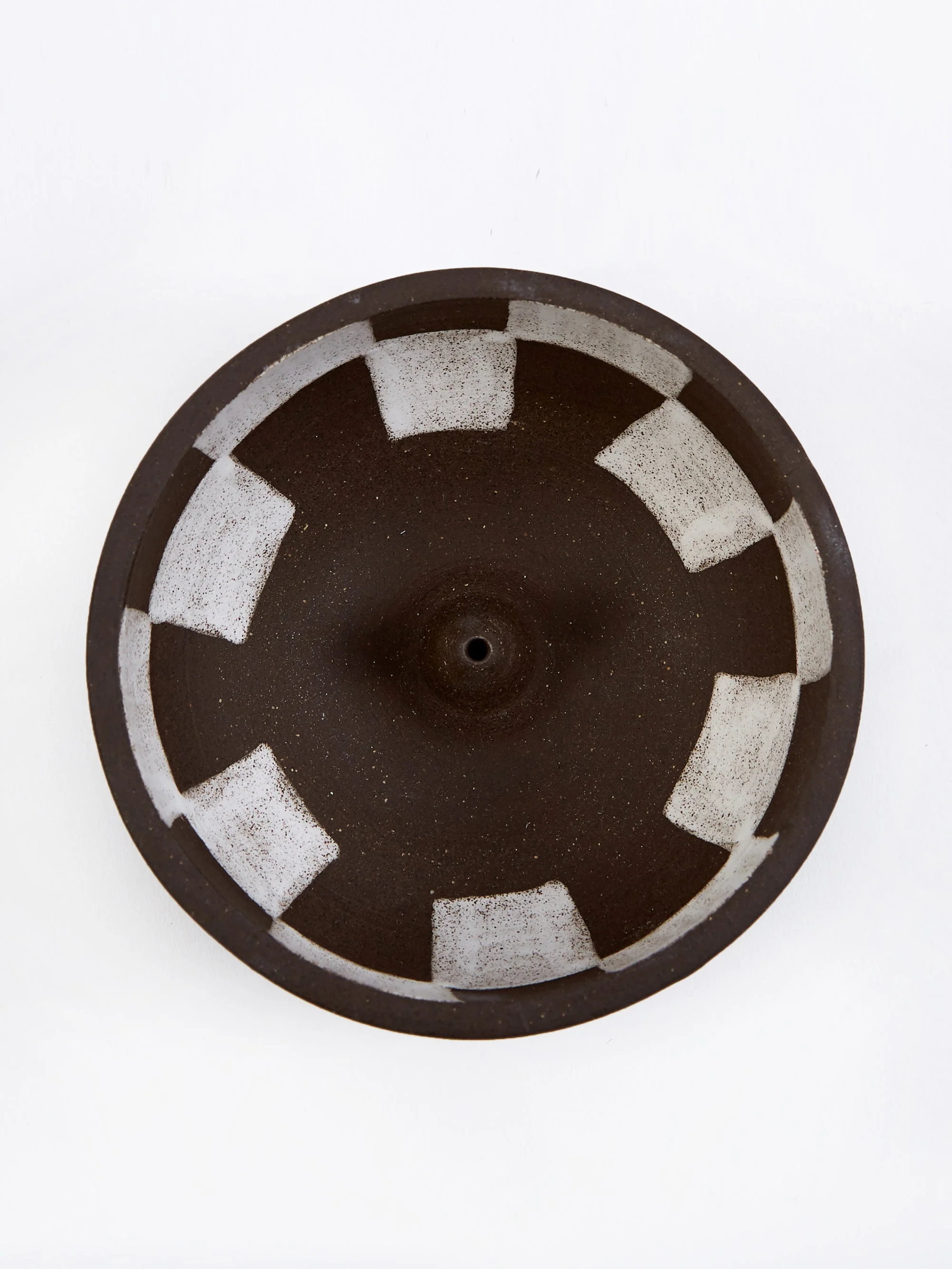 Mellow Medium Incense Bowl - Dark Brown Inside Check - Image 3
