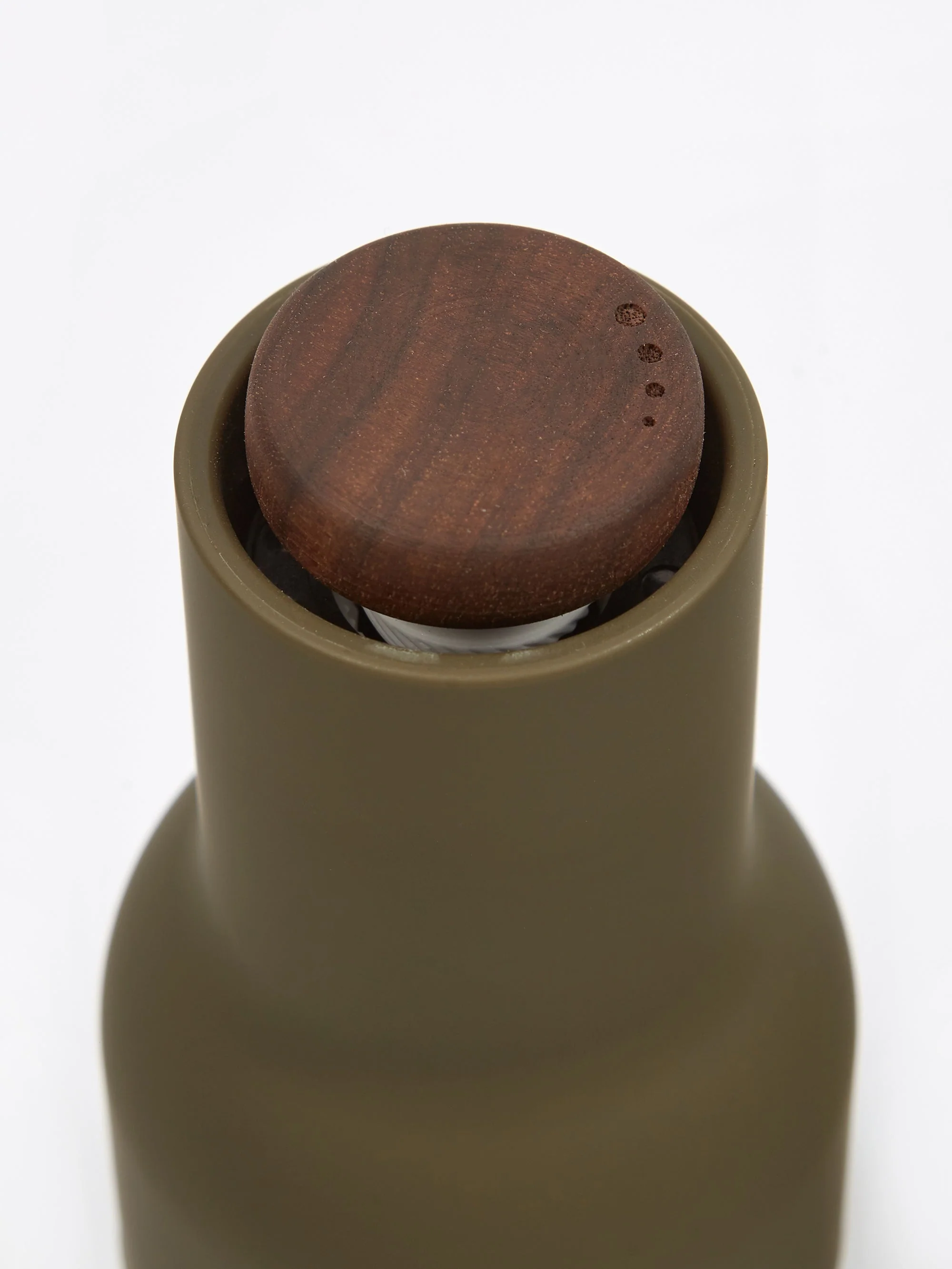 Menu Bottle Grinder 2 Pack Walnut Lid - Hunting Green/Beige - Image 3