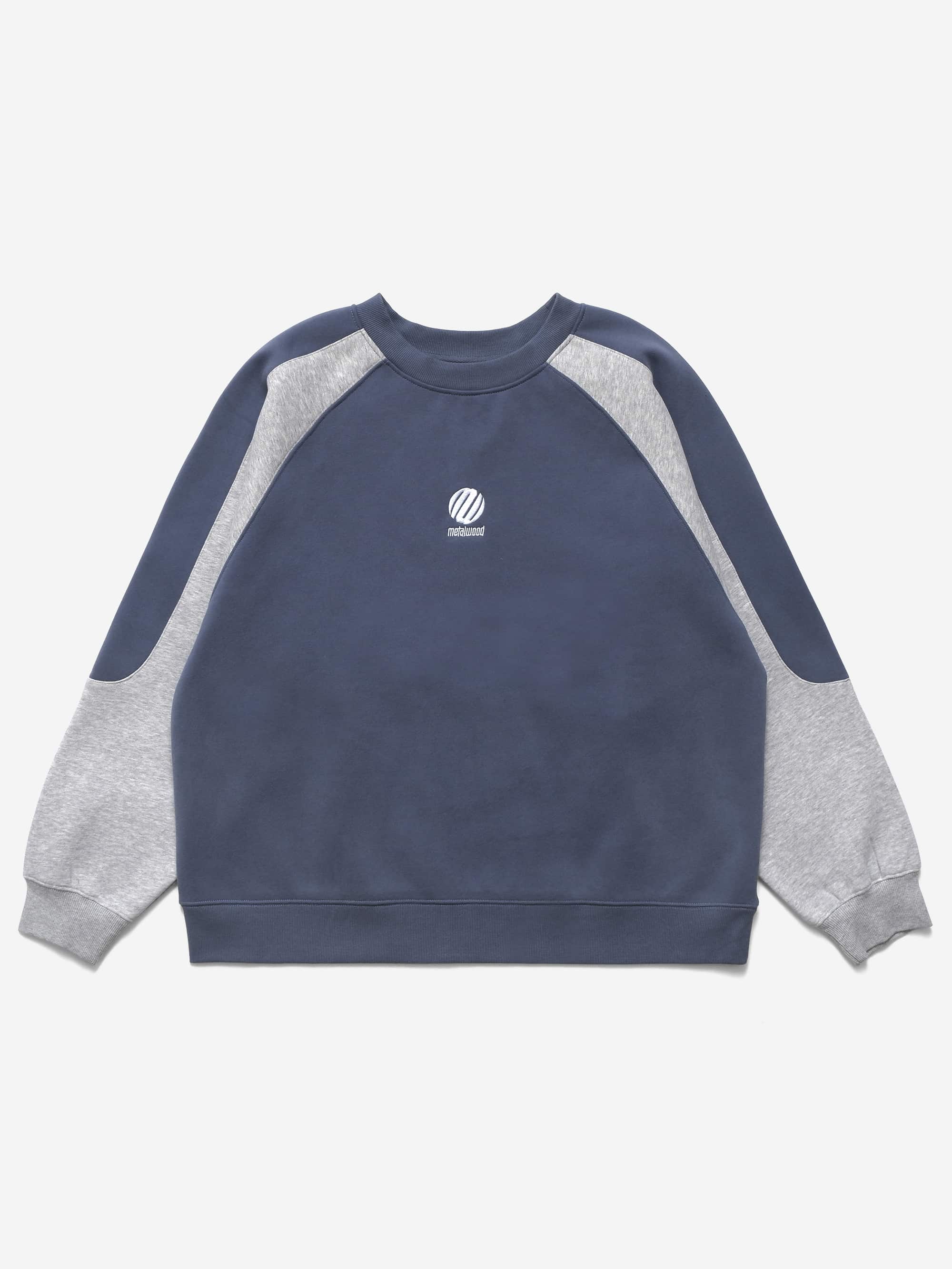 Metalwood Alien Crewneck Sweatshirt - Lake/Heather Grey