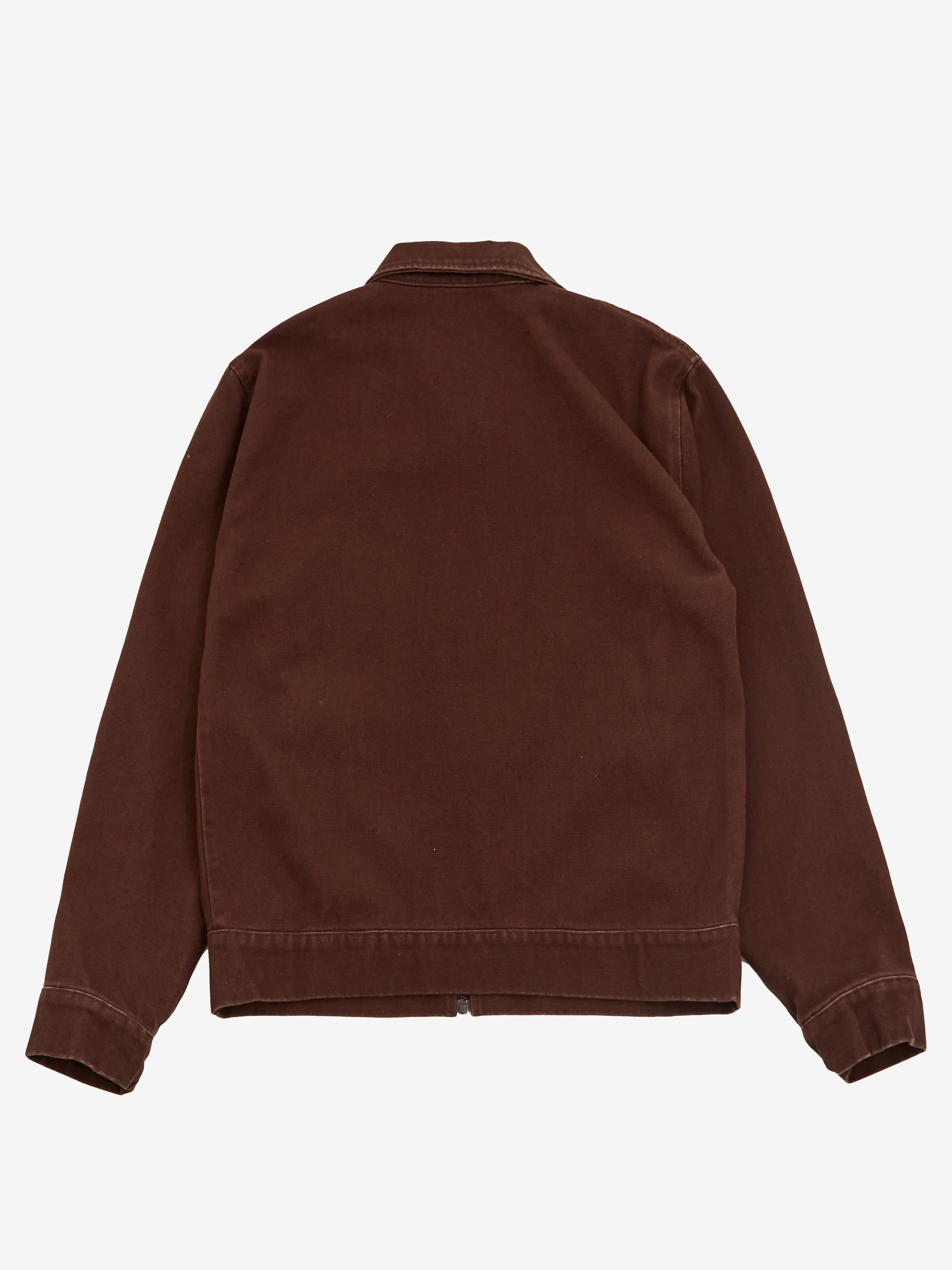 metalwood Cotton Canvas Zip Jacket - Chocolate - Image 4