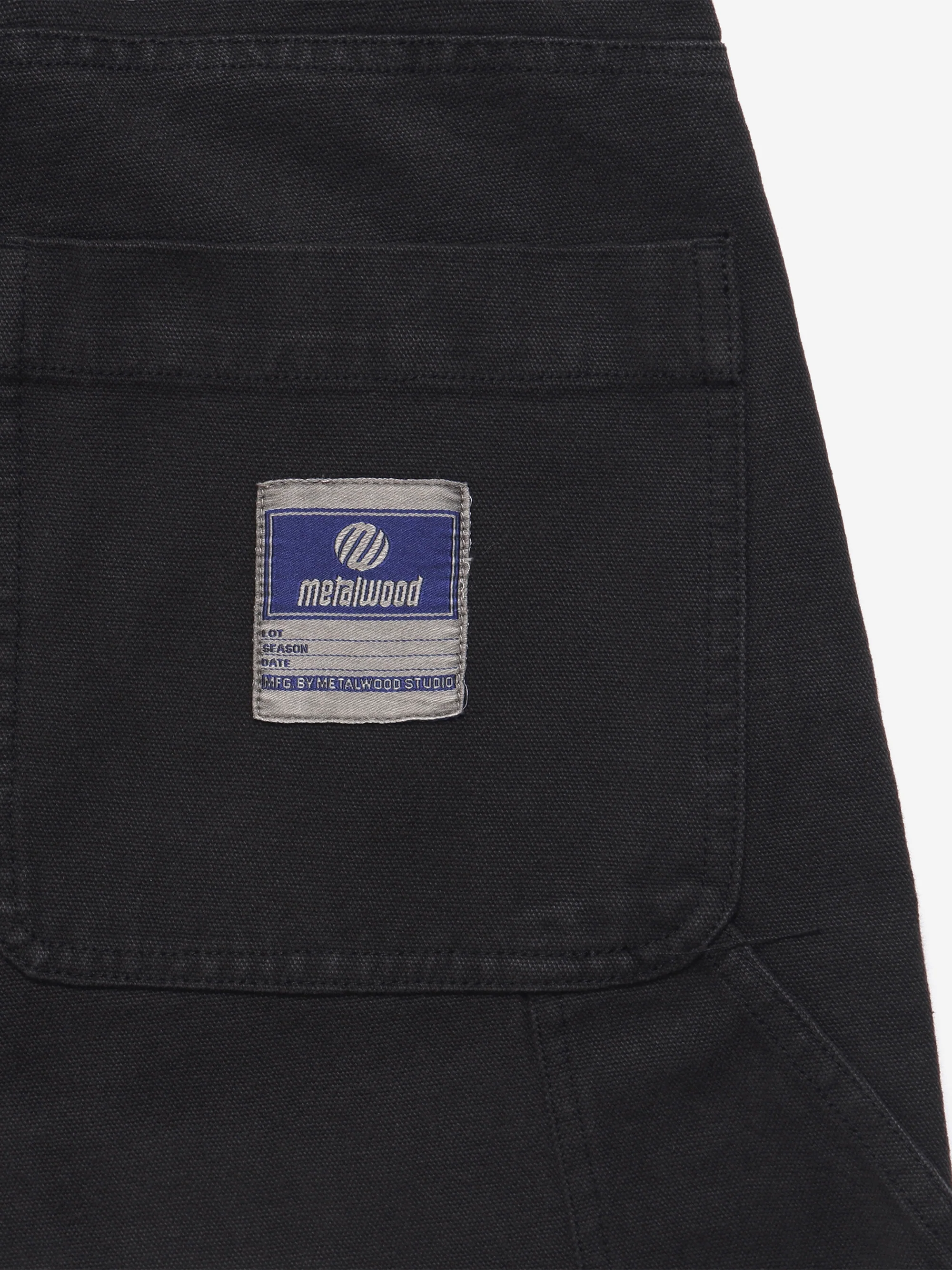 Metalwood Cutt Off Carpenter Short - Black - Image 3