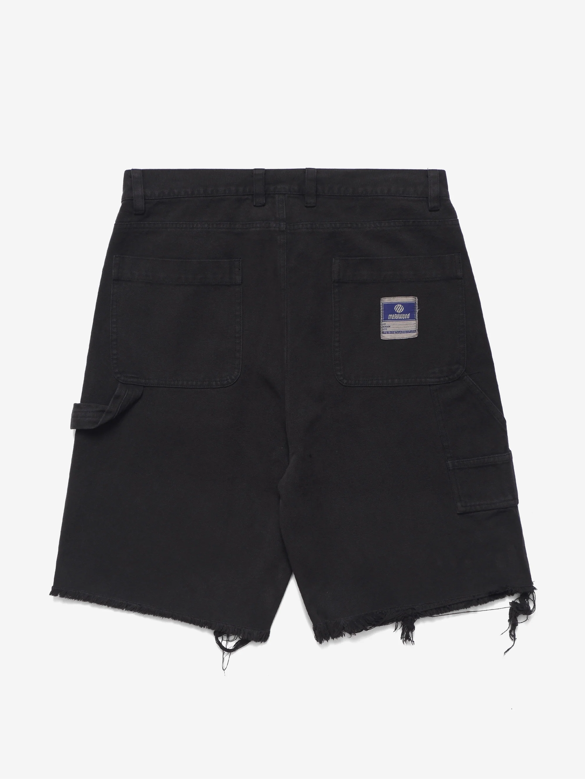 Metalwood Cutt Off Carpenter Short - Black - Image 4