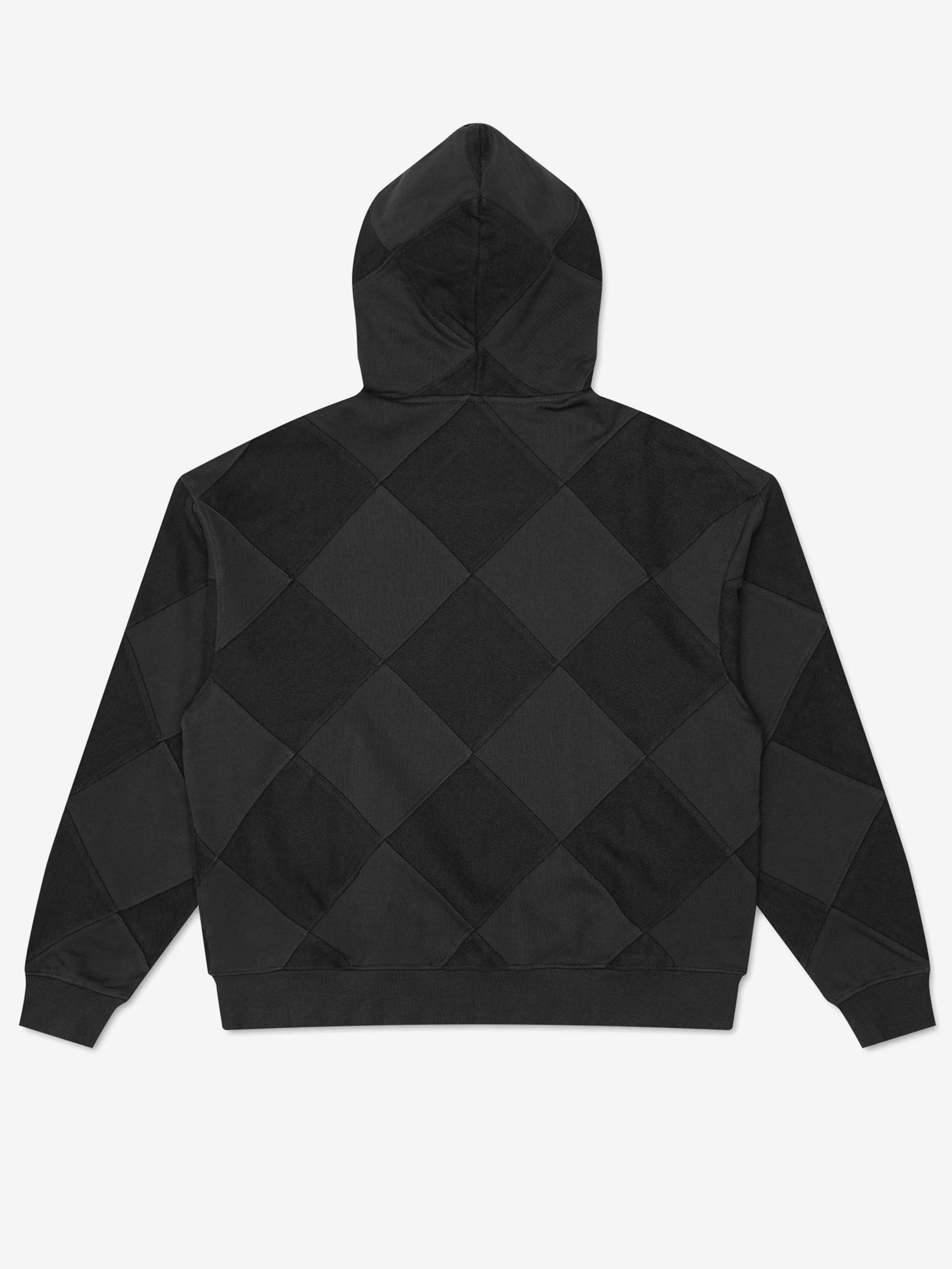 Metalwood Diamond Terry Hooded Sweatshirt - Black - Image 4