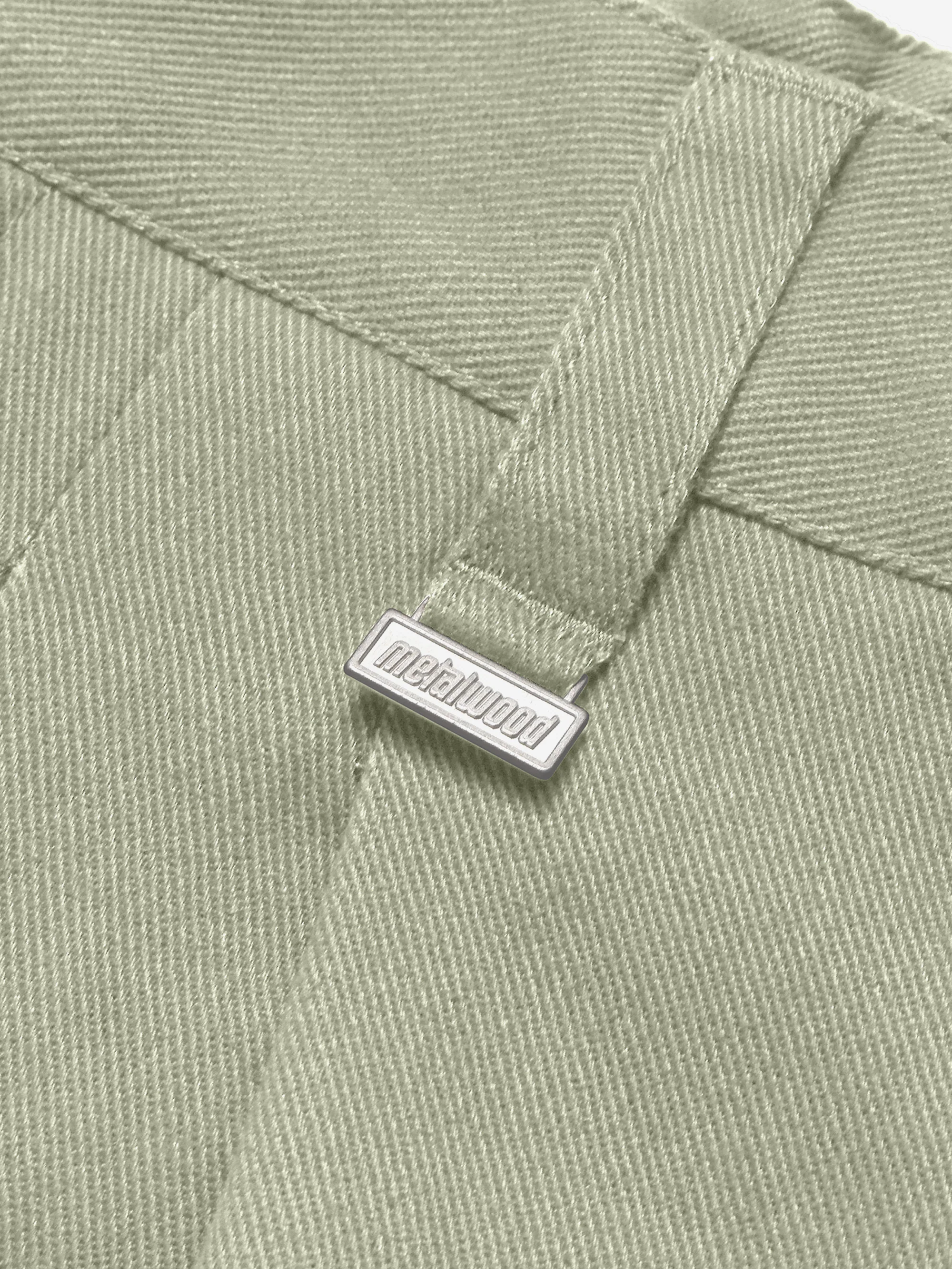 Metalwood Elastic Waist Baggy Pant - Khaki - Image 3