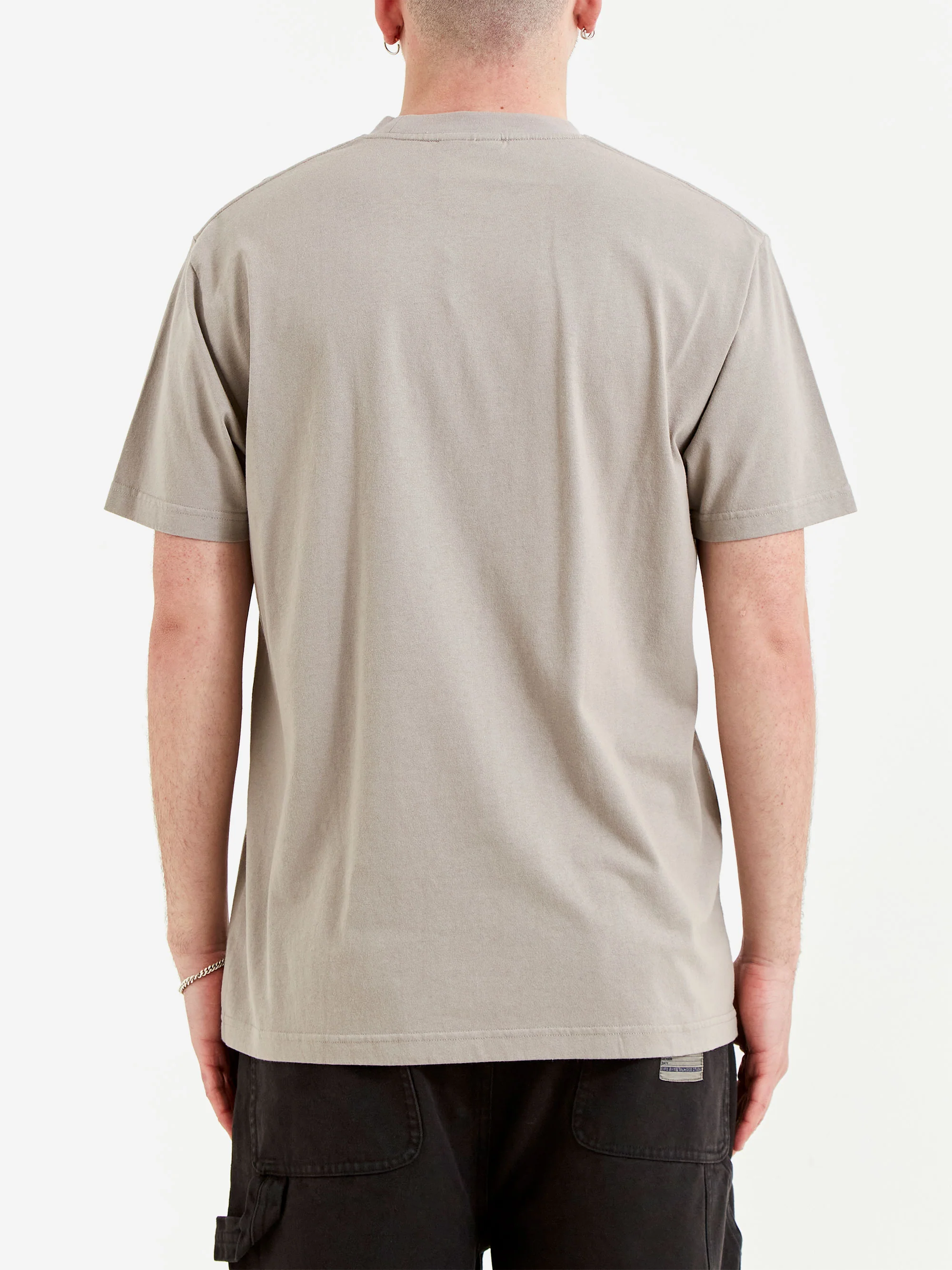 Metalwood Flies T-Shirt - Taupe - Image 4