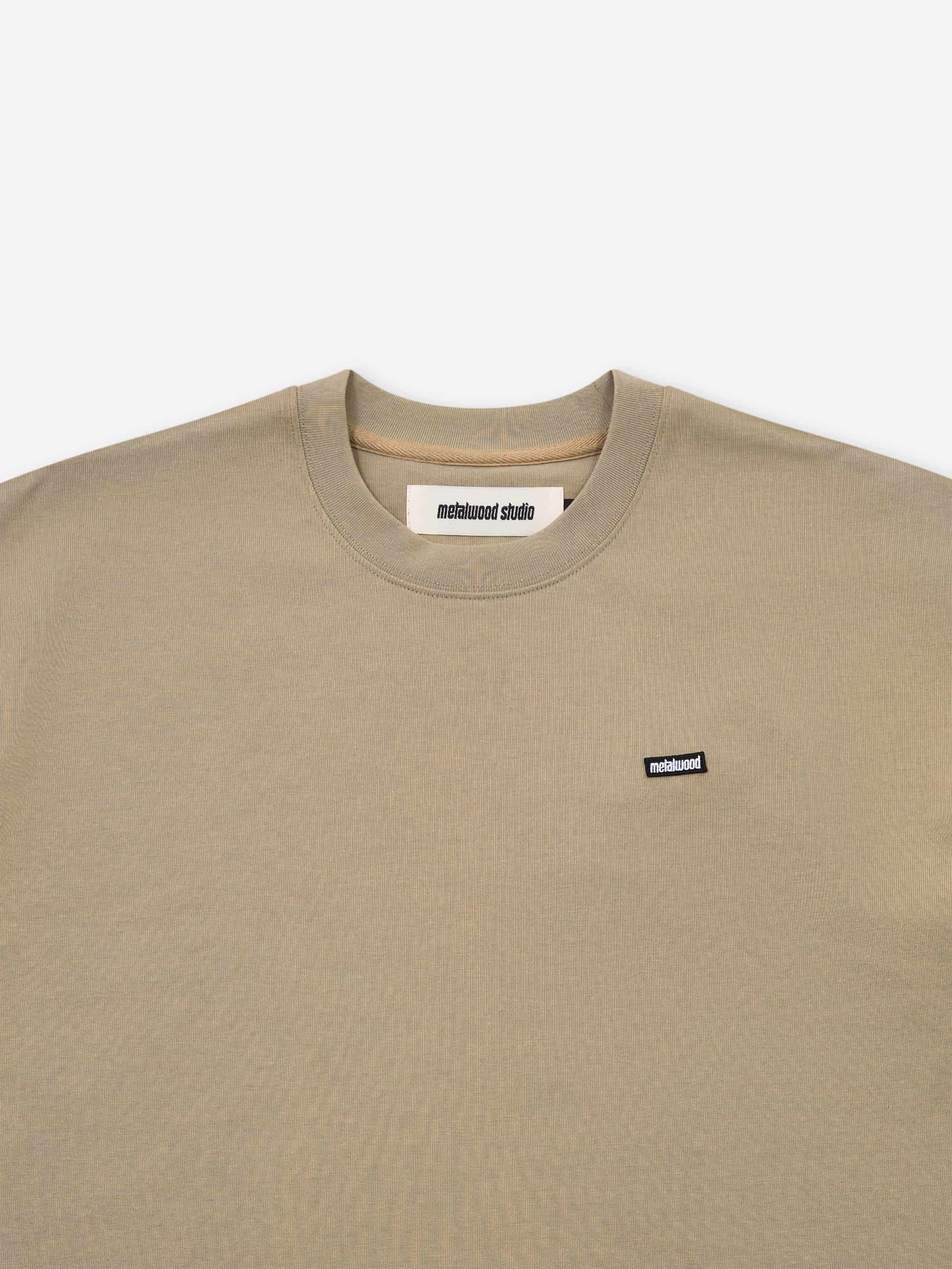 Metalwood Heavyweight Mini Metal Logo T-Shirt - Green Tea - Image 2