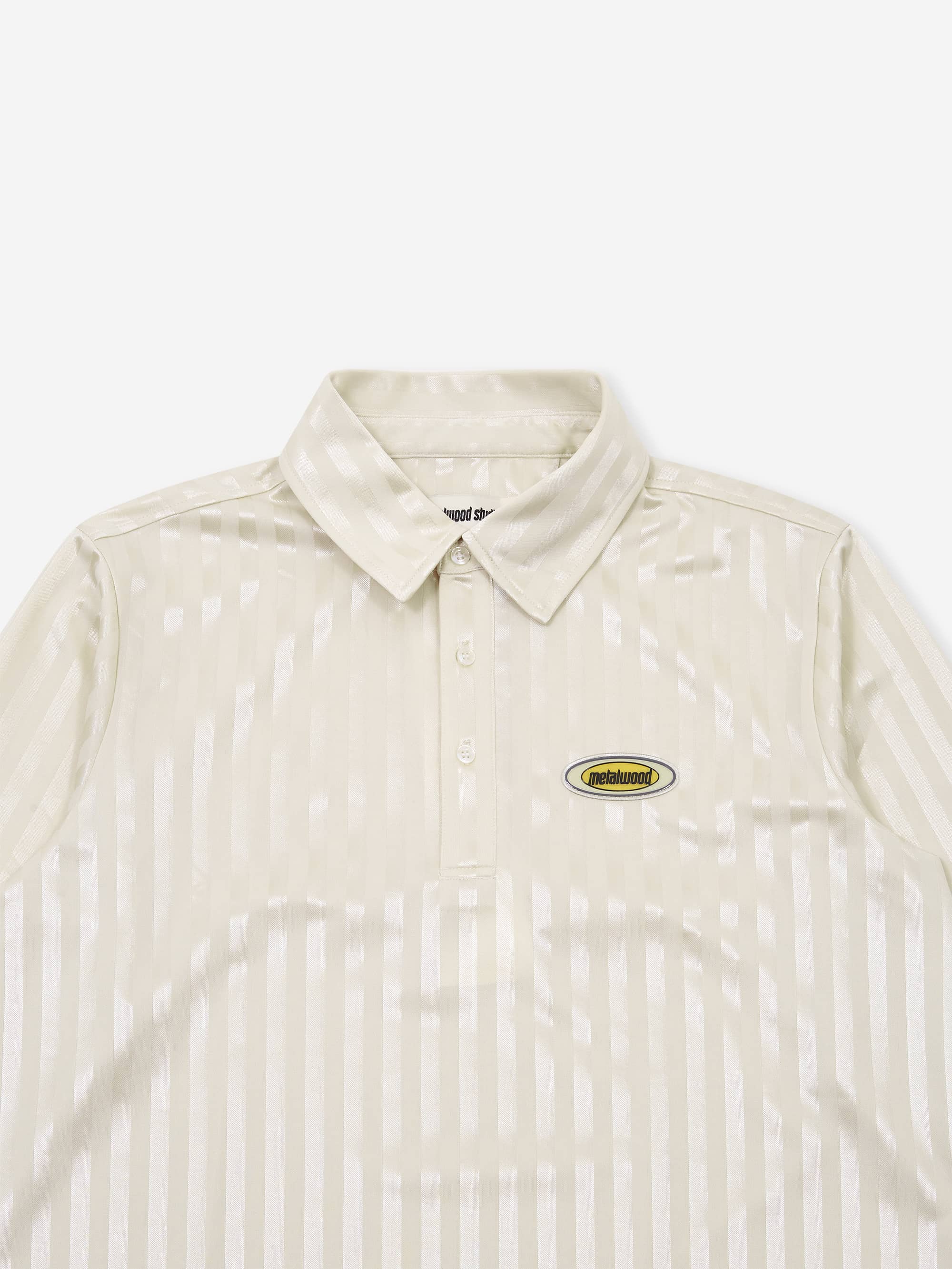 Metalwood Longsleeve Player Polo - Champagne - Image 2