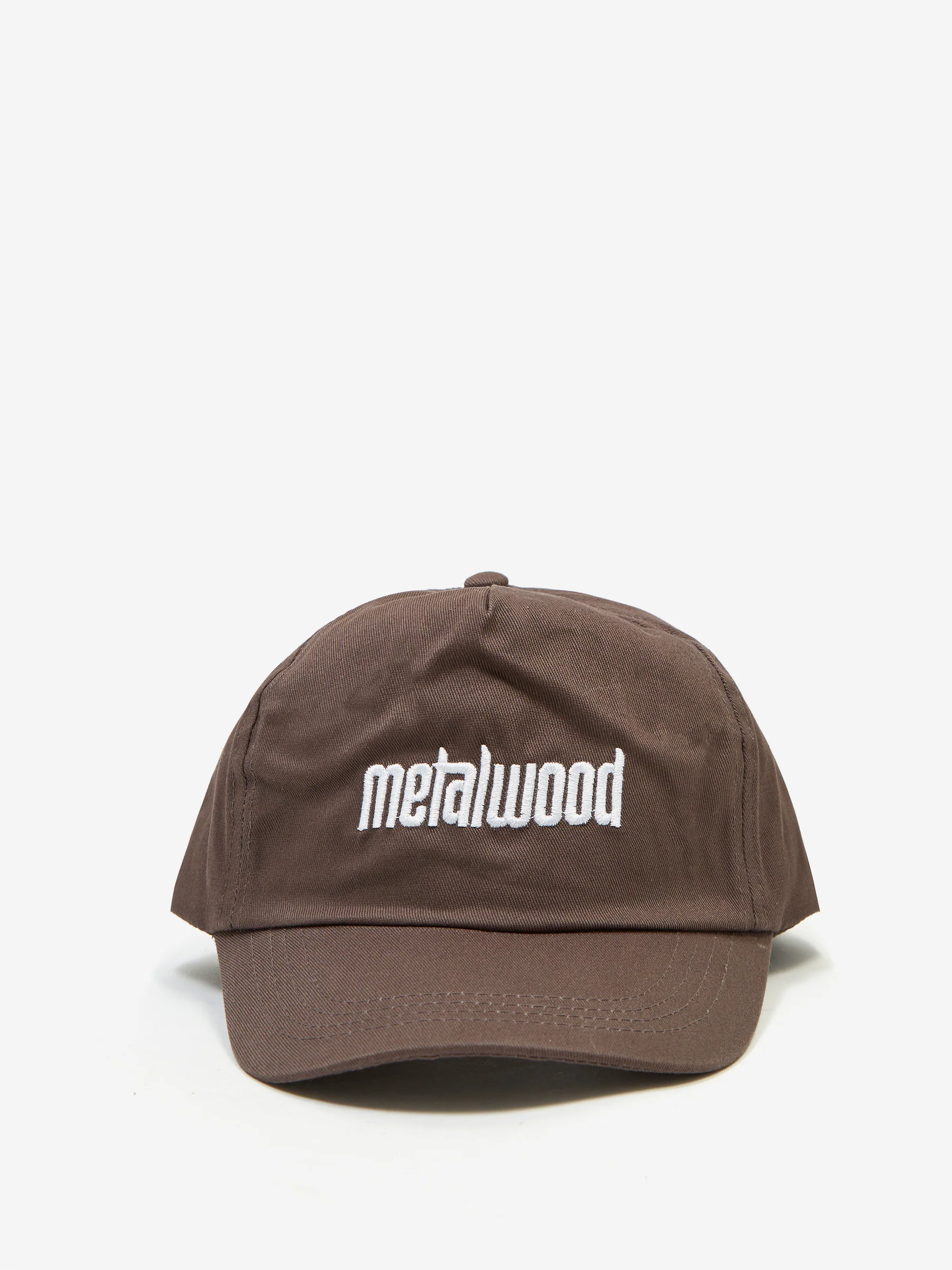 Metalwood Metal Logo 5-Panel Cap - Brown - Image 4