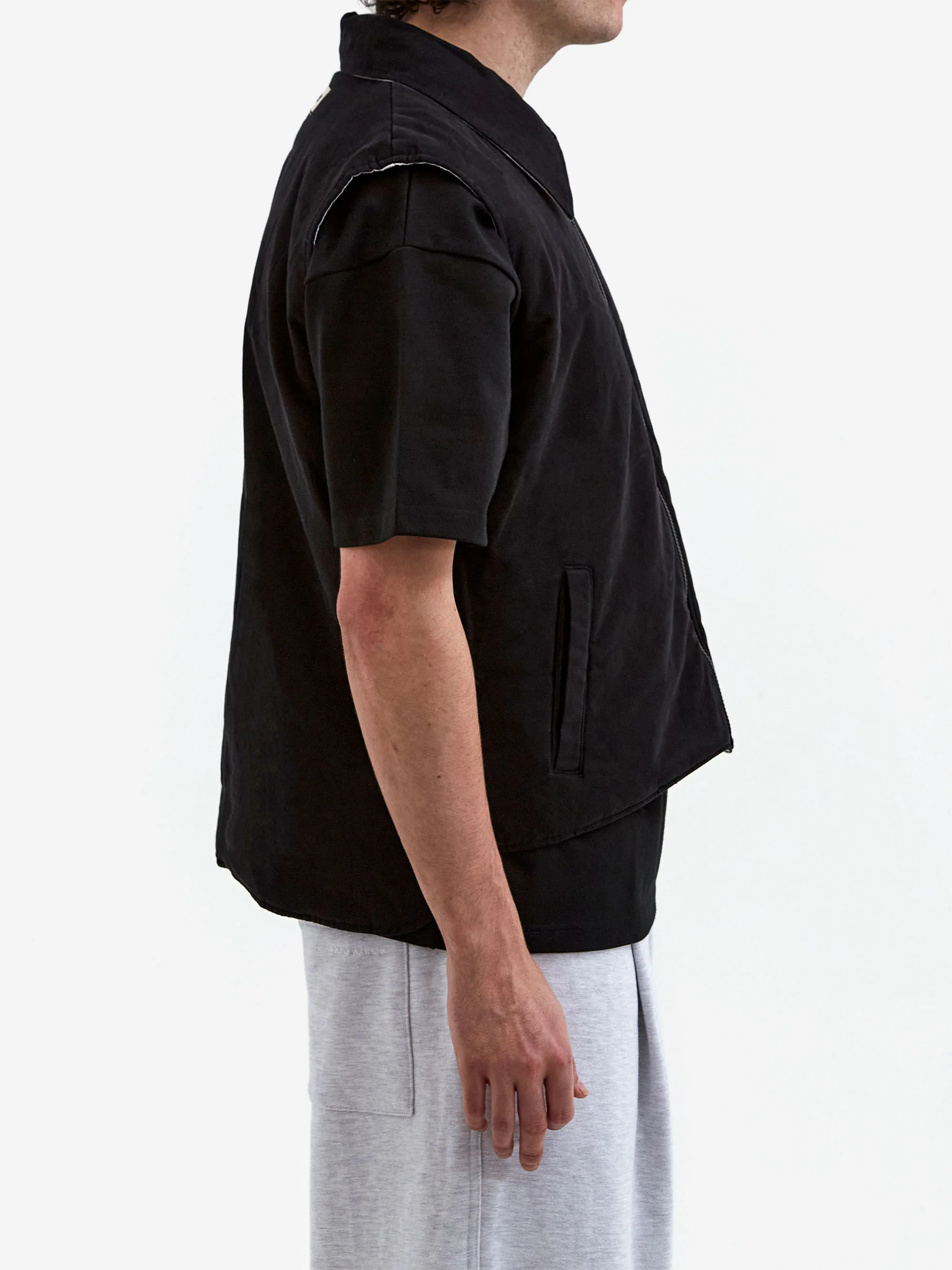 Metalwood Poly Filled Reversible Vest - Black - Image 10