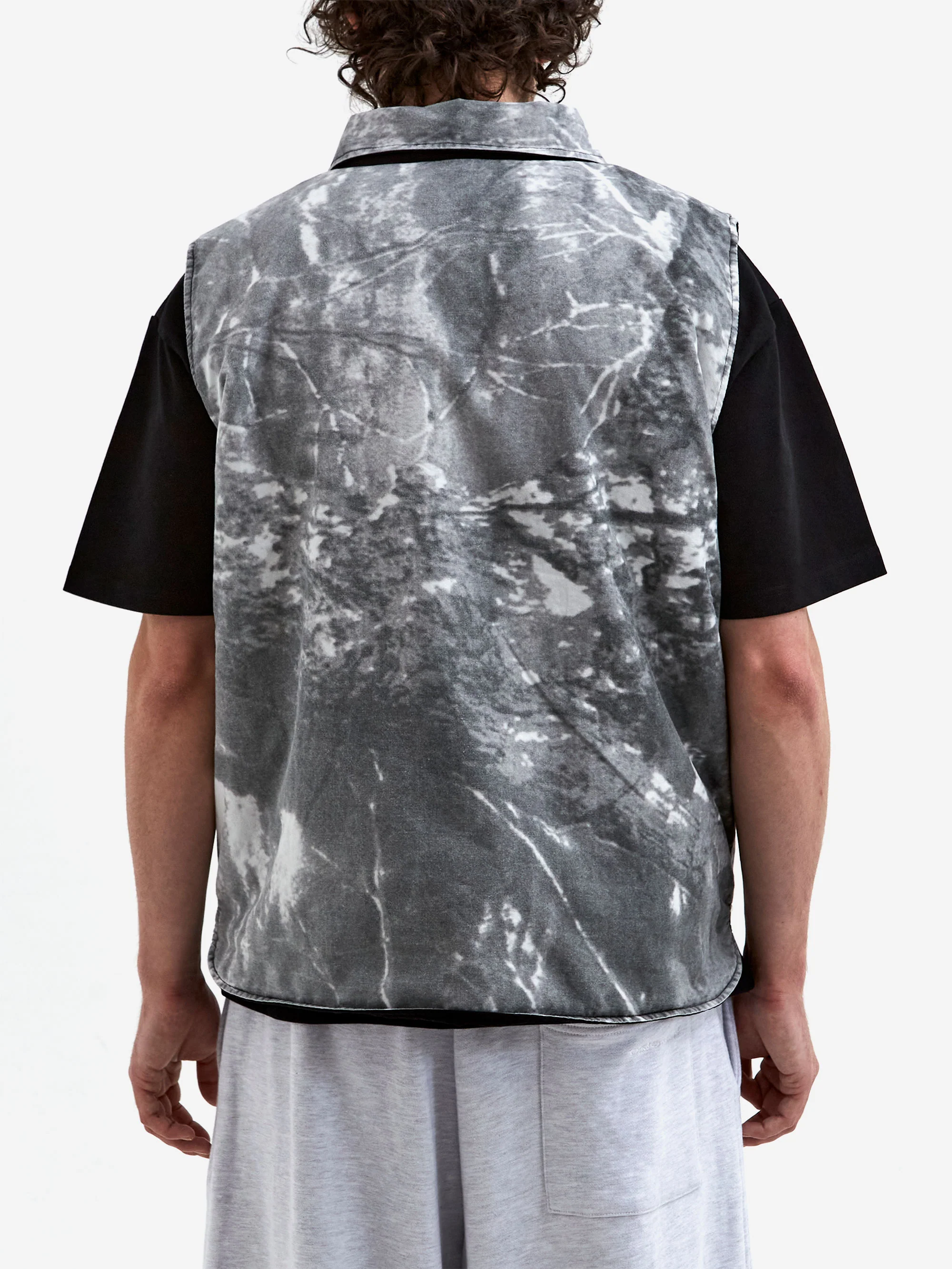 Metalwood Poly Filled Reversible Vest - Black - Image 13