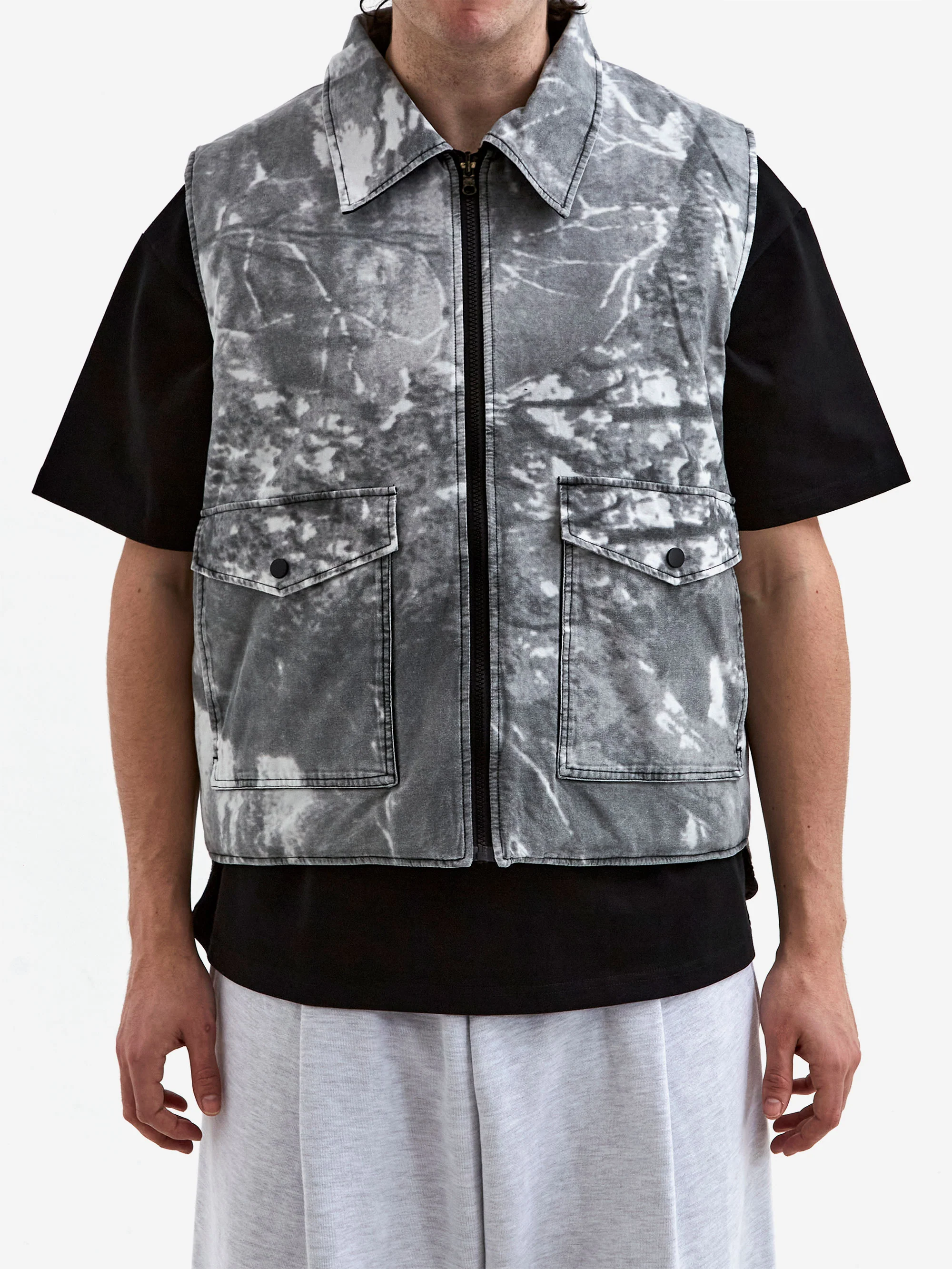 Metalwood Poly Filled Reversible Vest - Black - Image 6