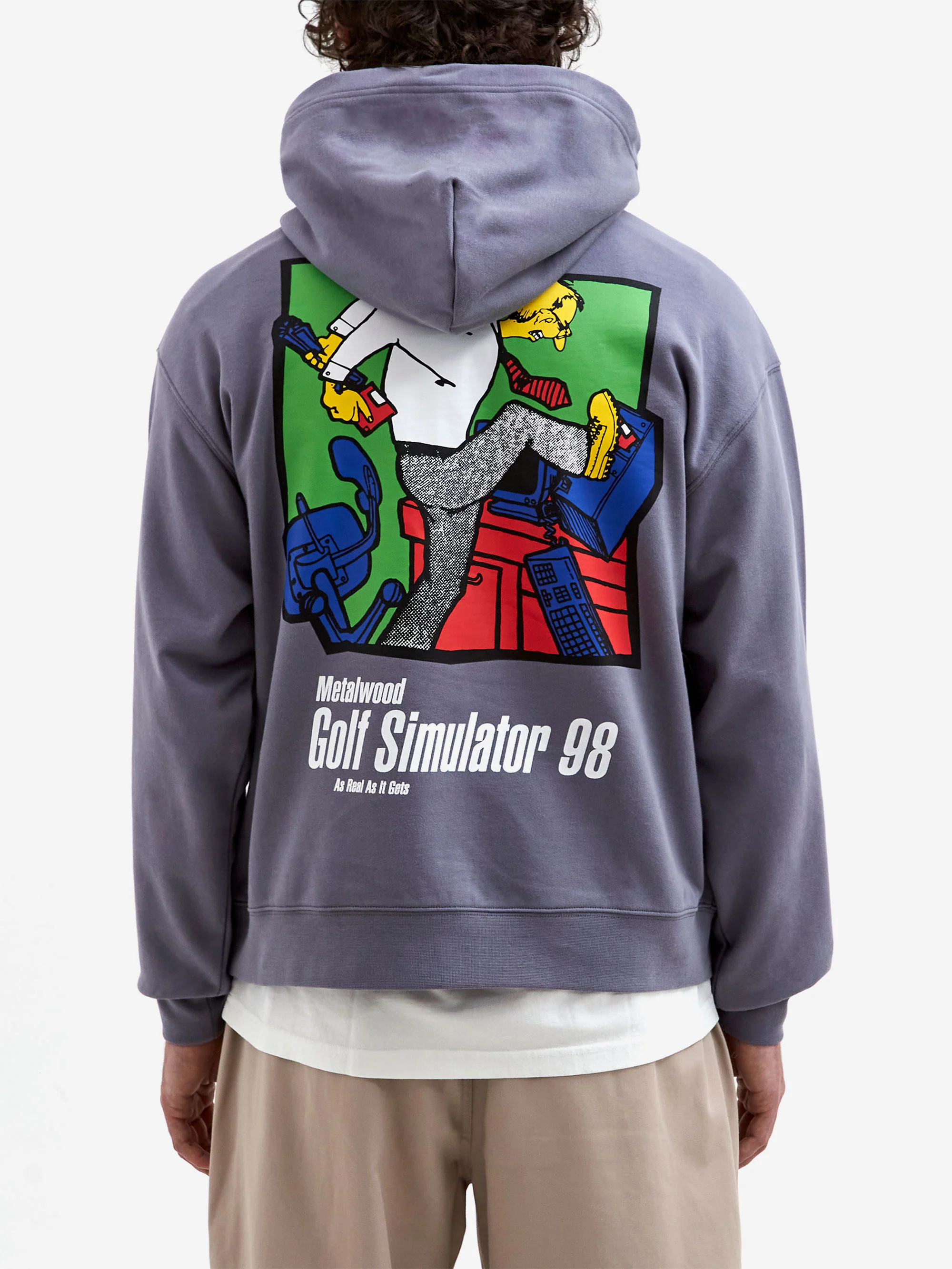 Metalwood Simulator 98 Hooded Sweatshirt 	- Pewter - Image 6