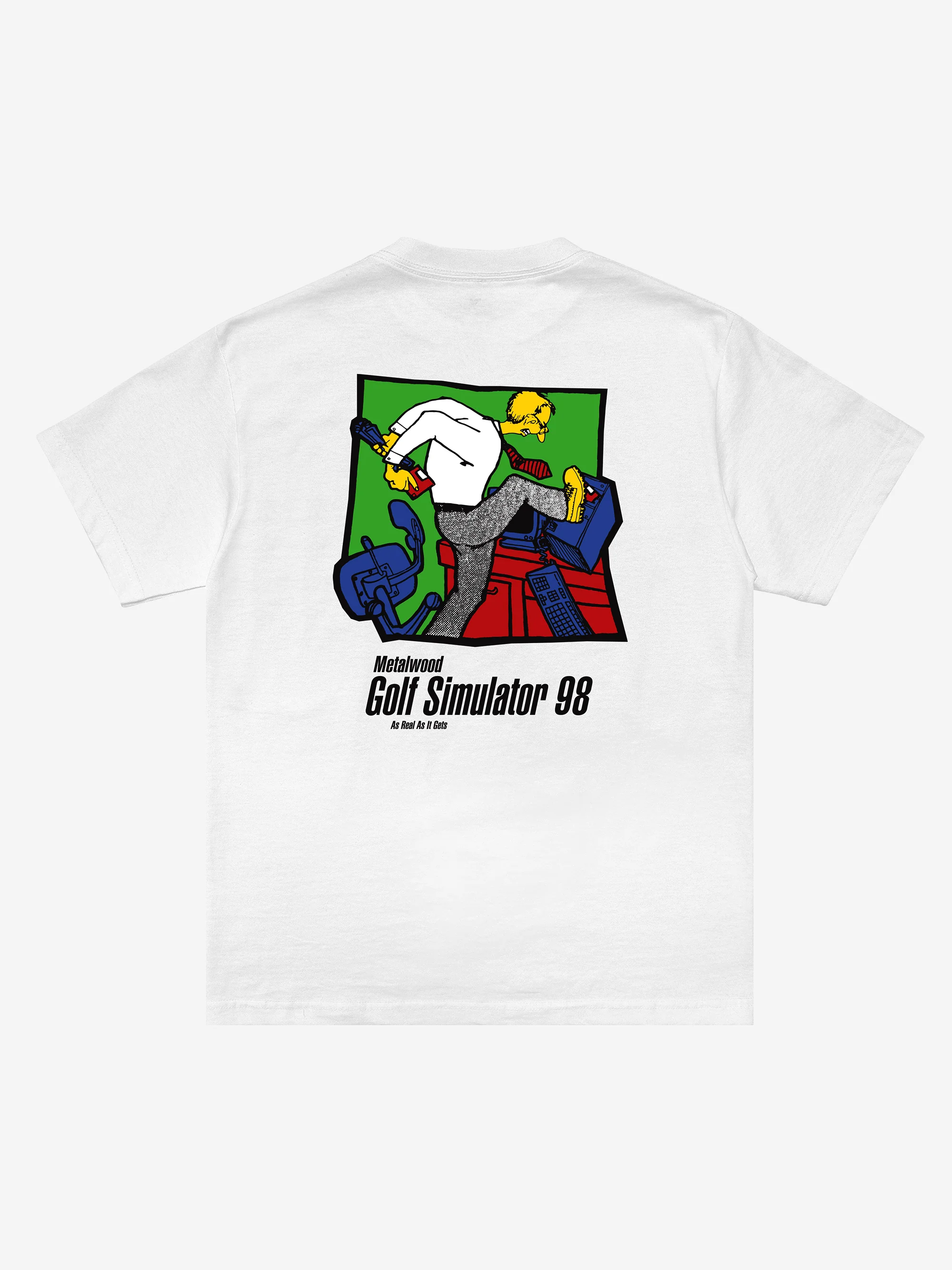 Metalwood Simulator 98 T-Shirt - White - Image 3
