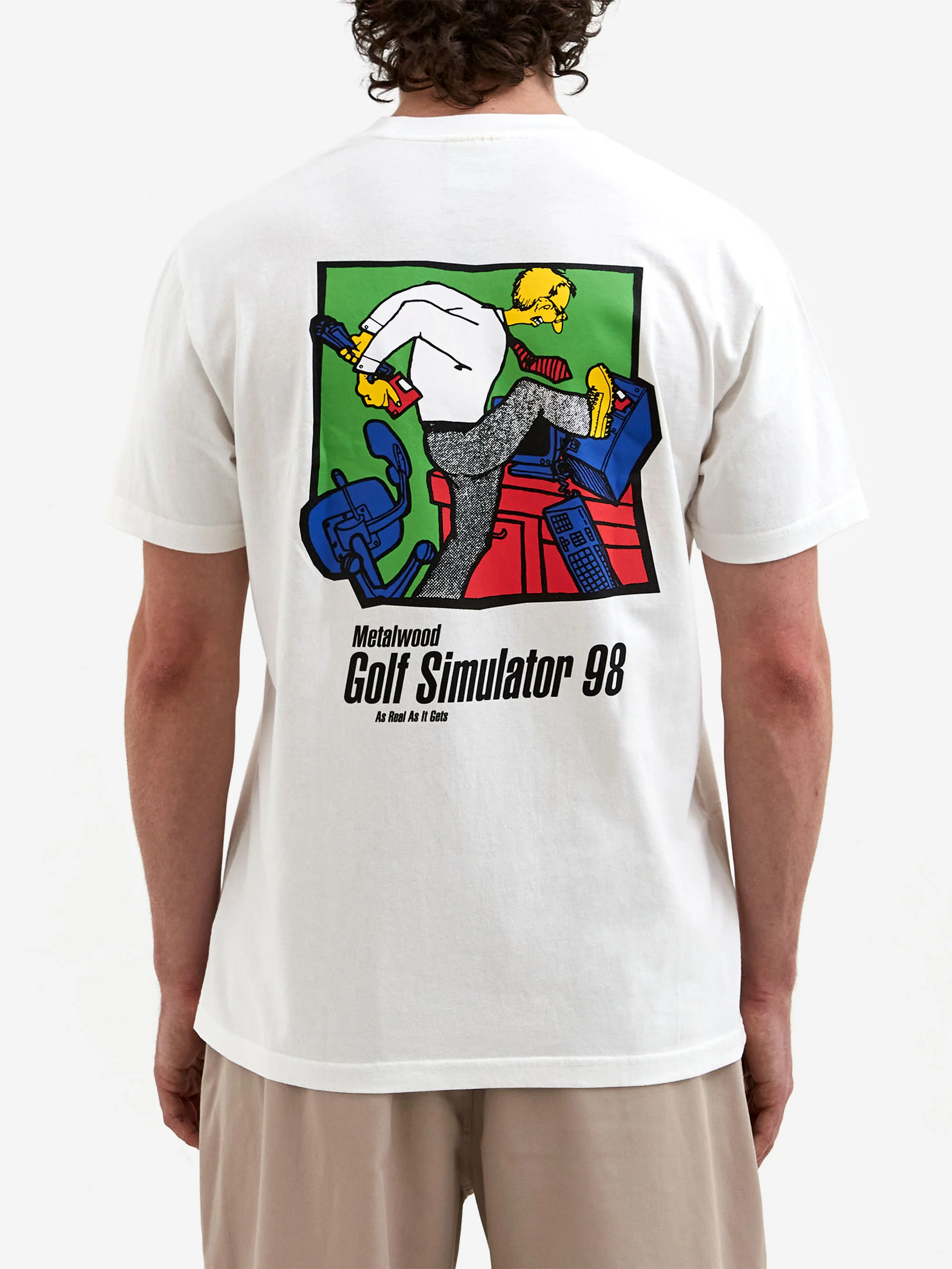 Metalwood Simulator 98 T-Shirt - White - Image 5