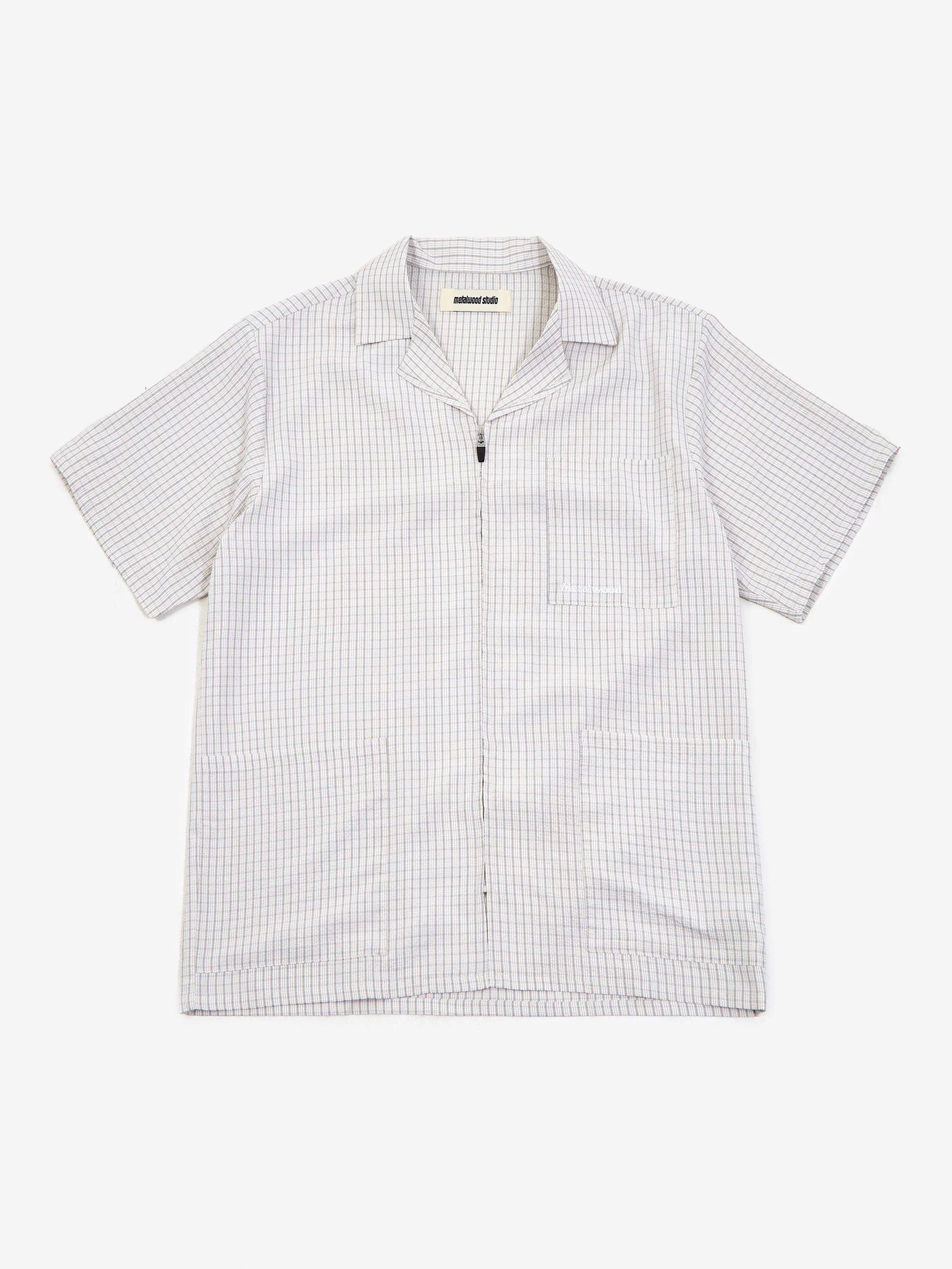 Metalwood Textured Caddie Shirt - Oat