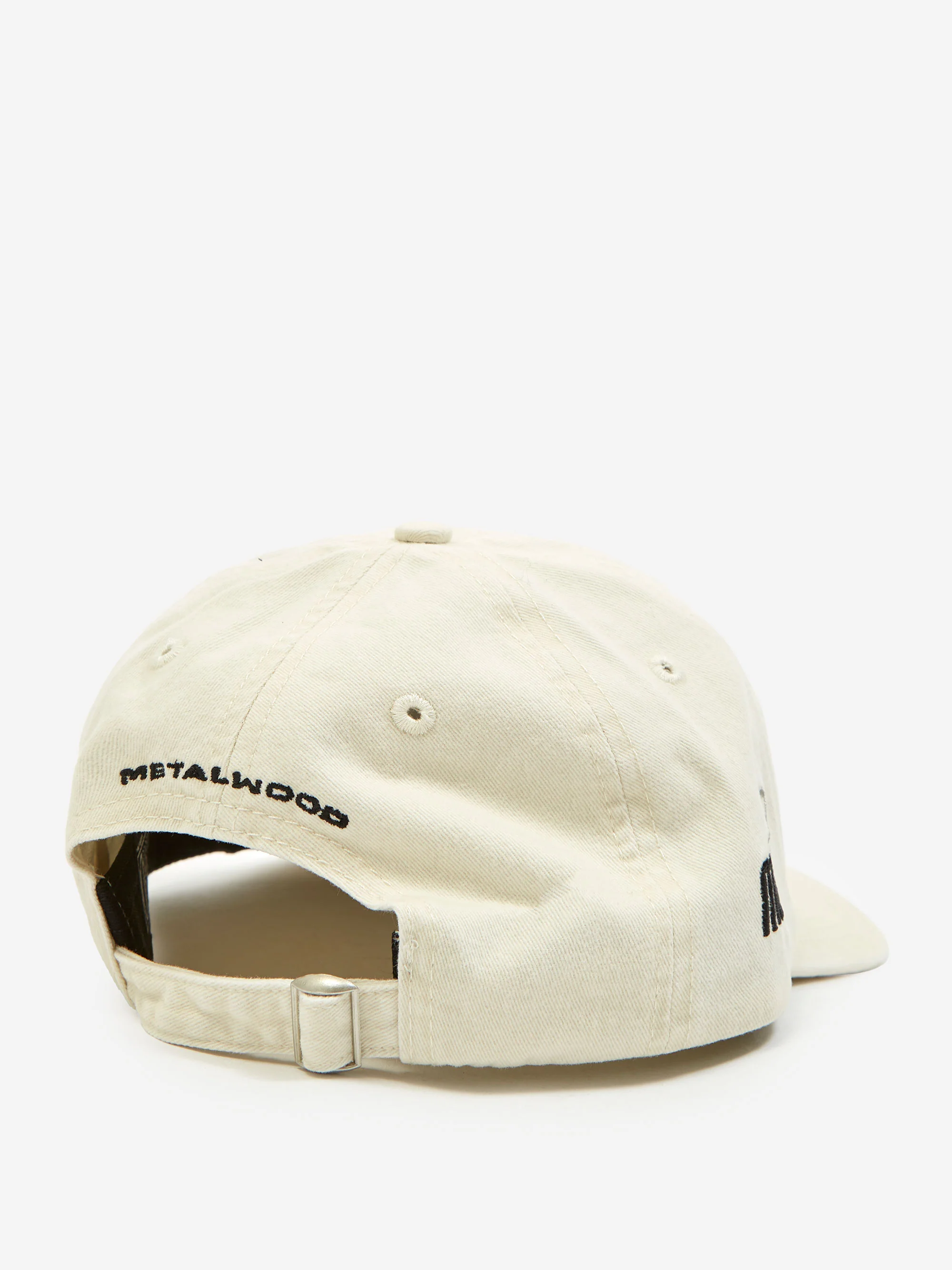 Metalwood Tour Sponsor 6-Panel Strapback Hat - Bone - Image 4
