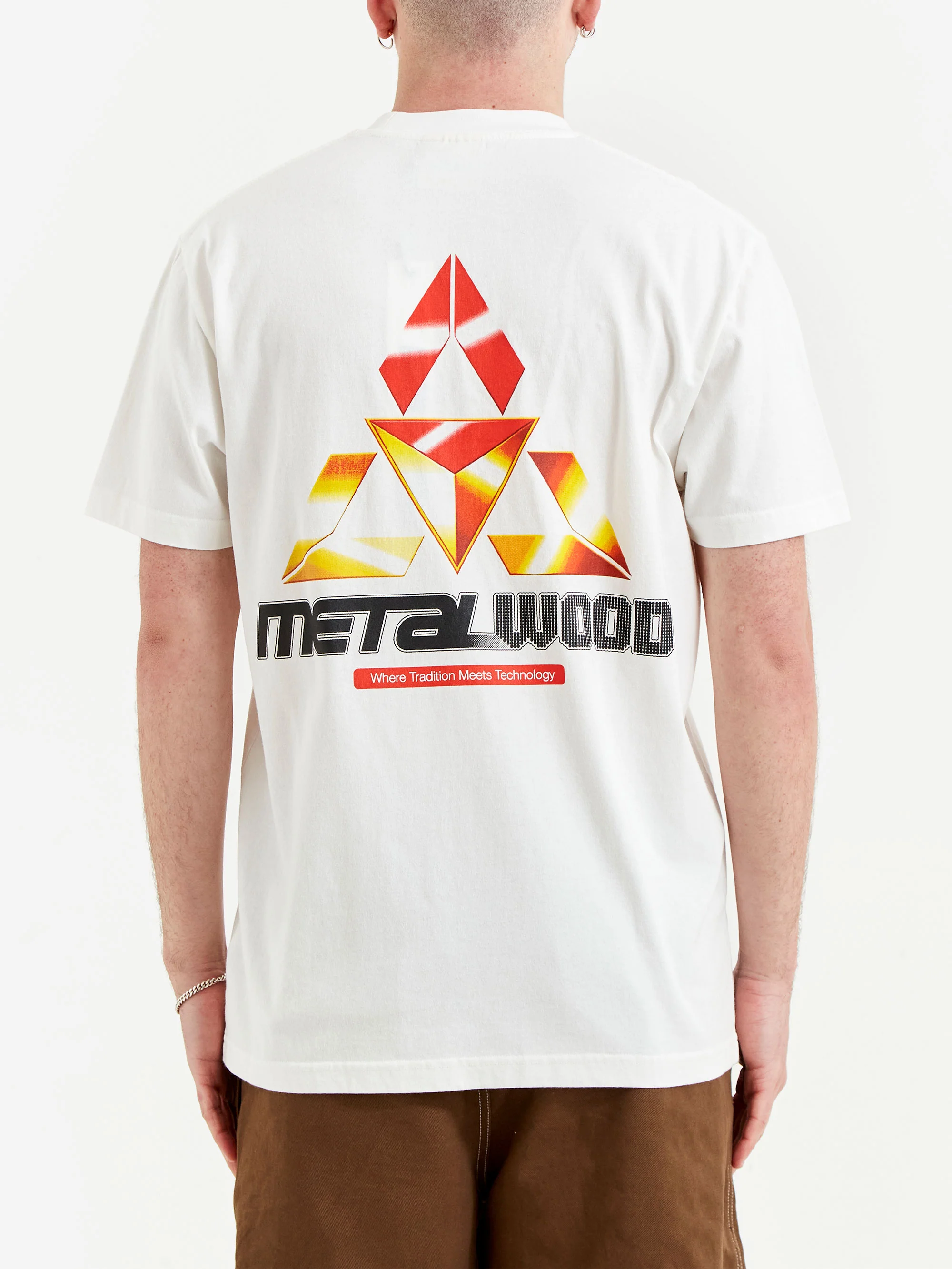 Metalwood Tri-Metal T-Shirt - White - Image 6