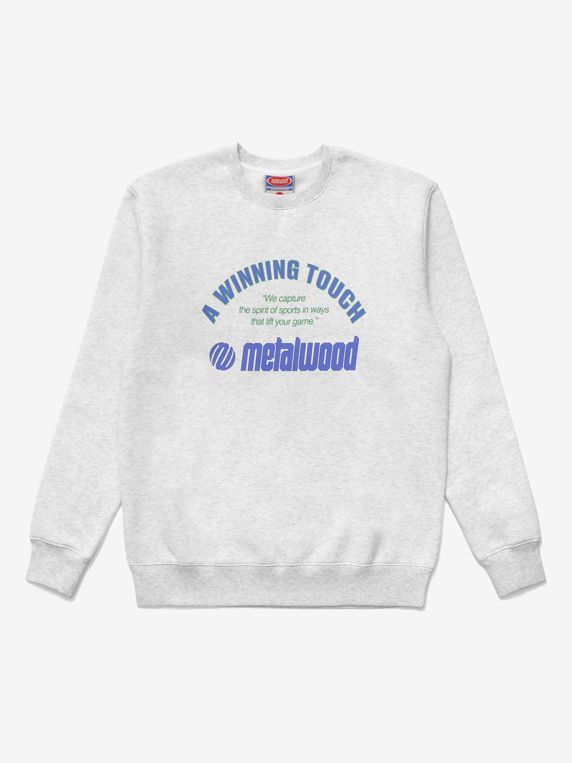 metalwood Winning Touch Crewneck Sweatshirt - Heather Grey