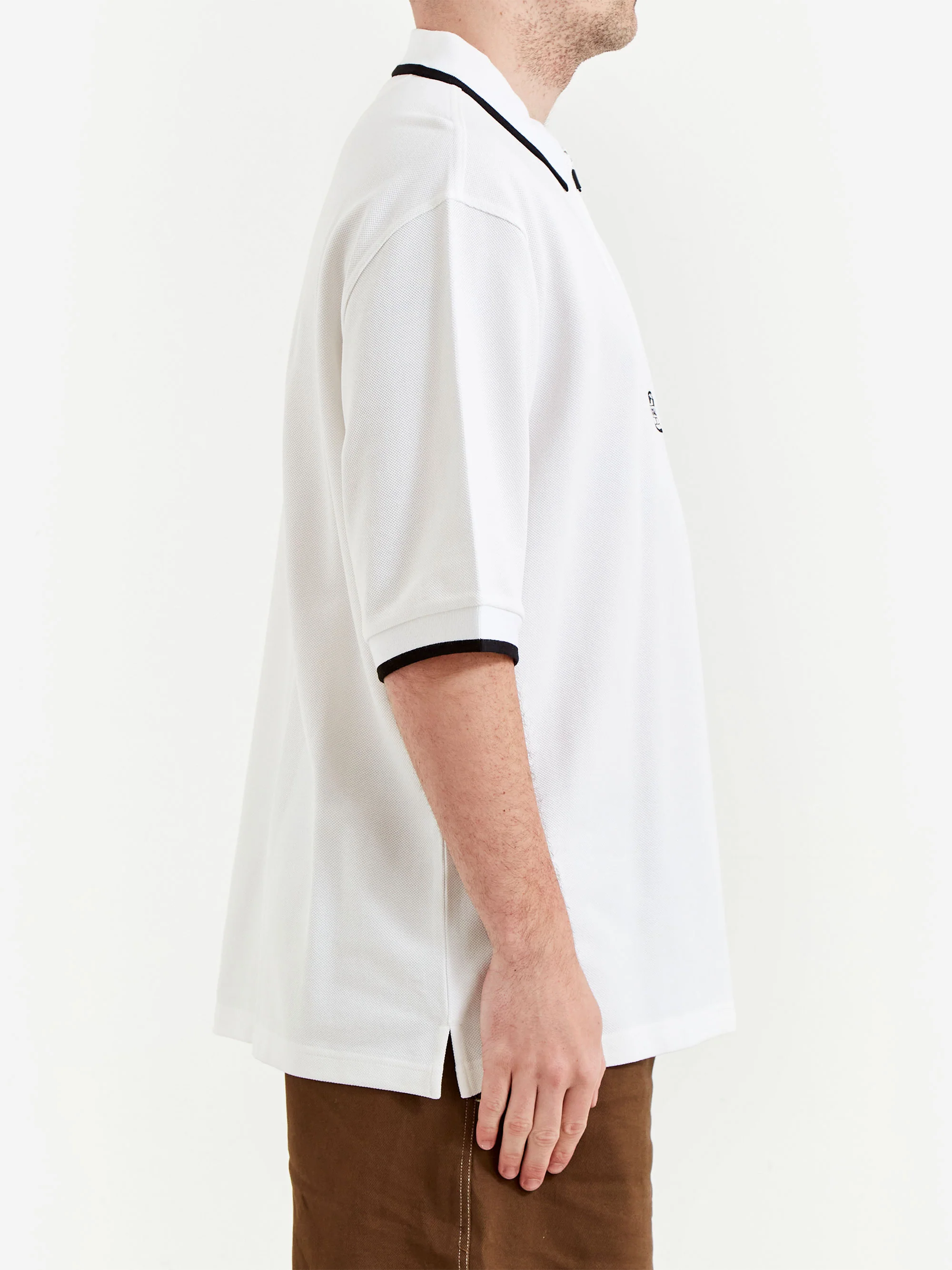 Metalwood World Class Zip Polo - White - Image 5