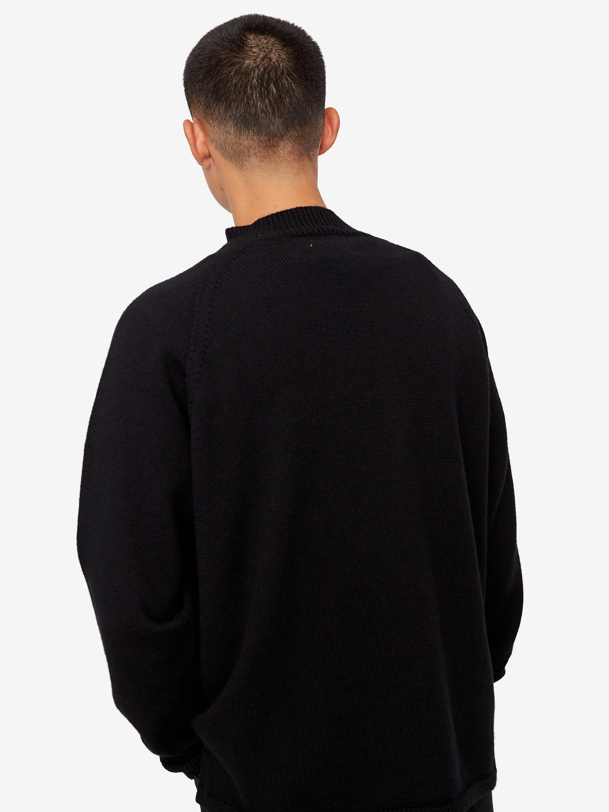 MHL. By Margaret Howell Crewneck Jumper - Black - Image 7