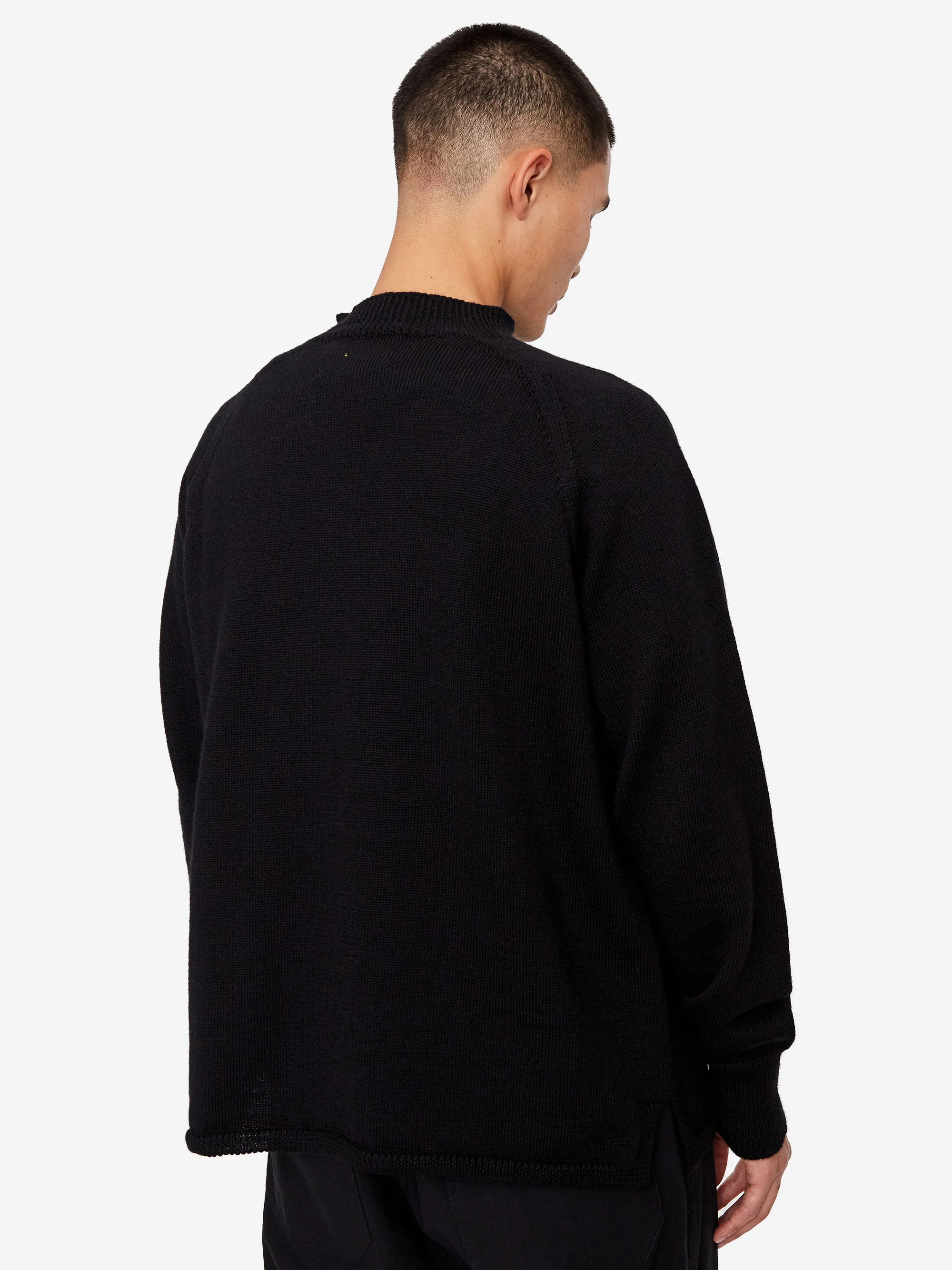 MHL. By Margaret Howell Crewneck Jumper - Black - Image 9