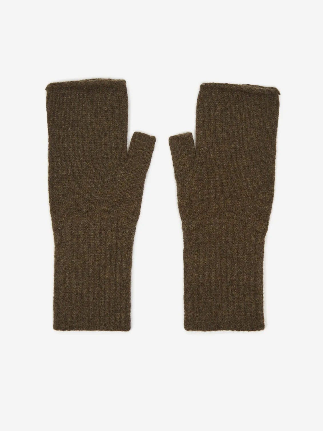 MHL. By Margaret Howell Felted Fingerless Glove - Acorn