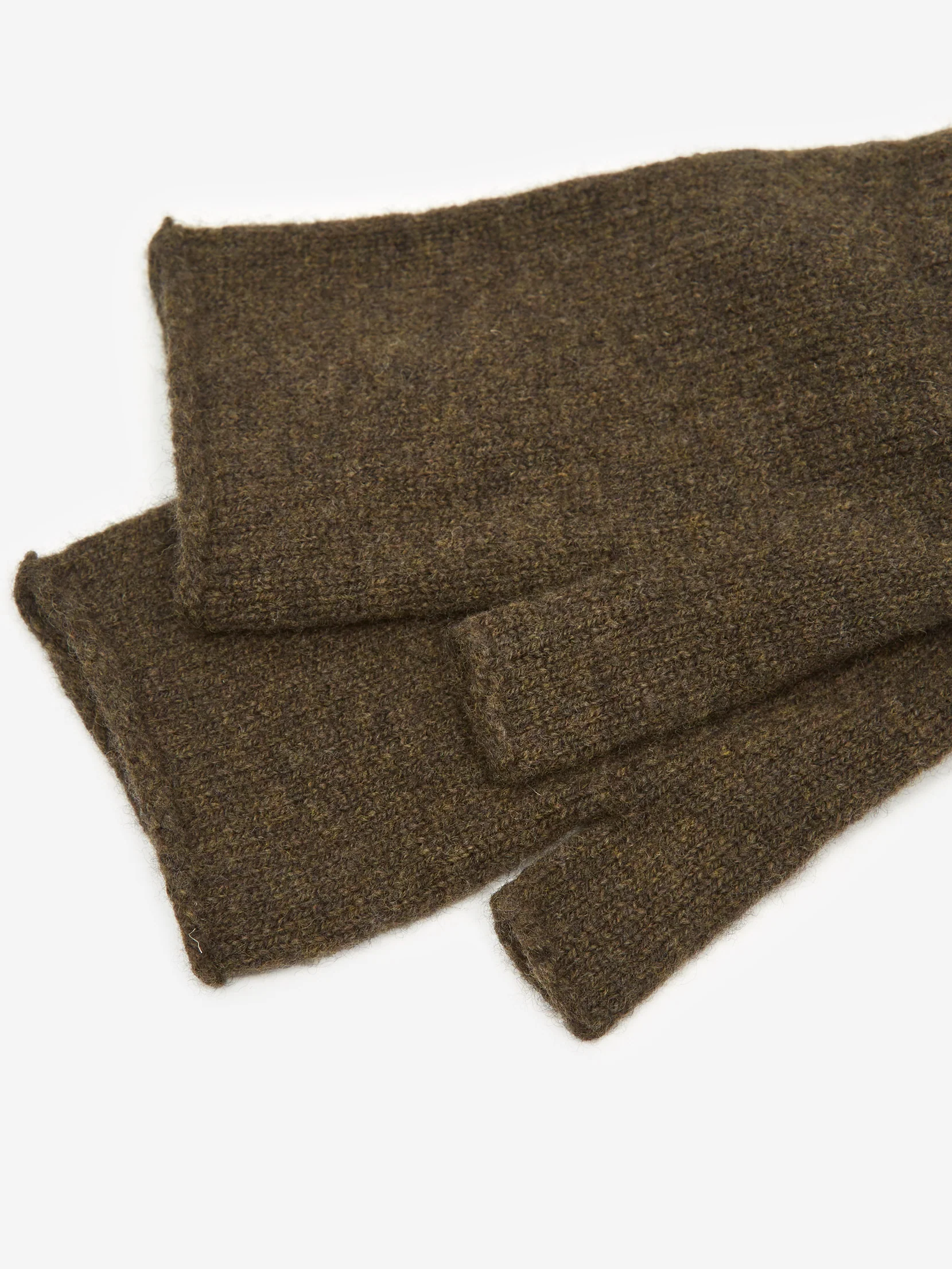 MHL. By Margaret Howell Felted Fingerless Glove - Acorn - Image 2