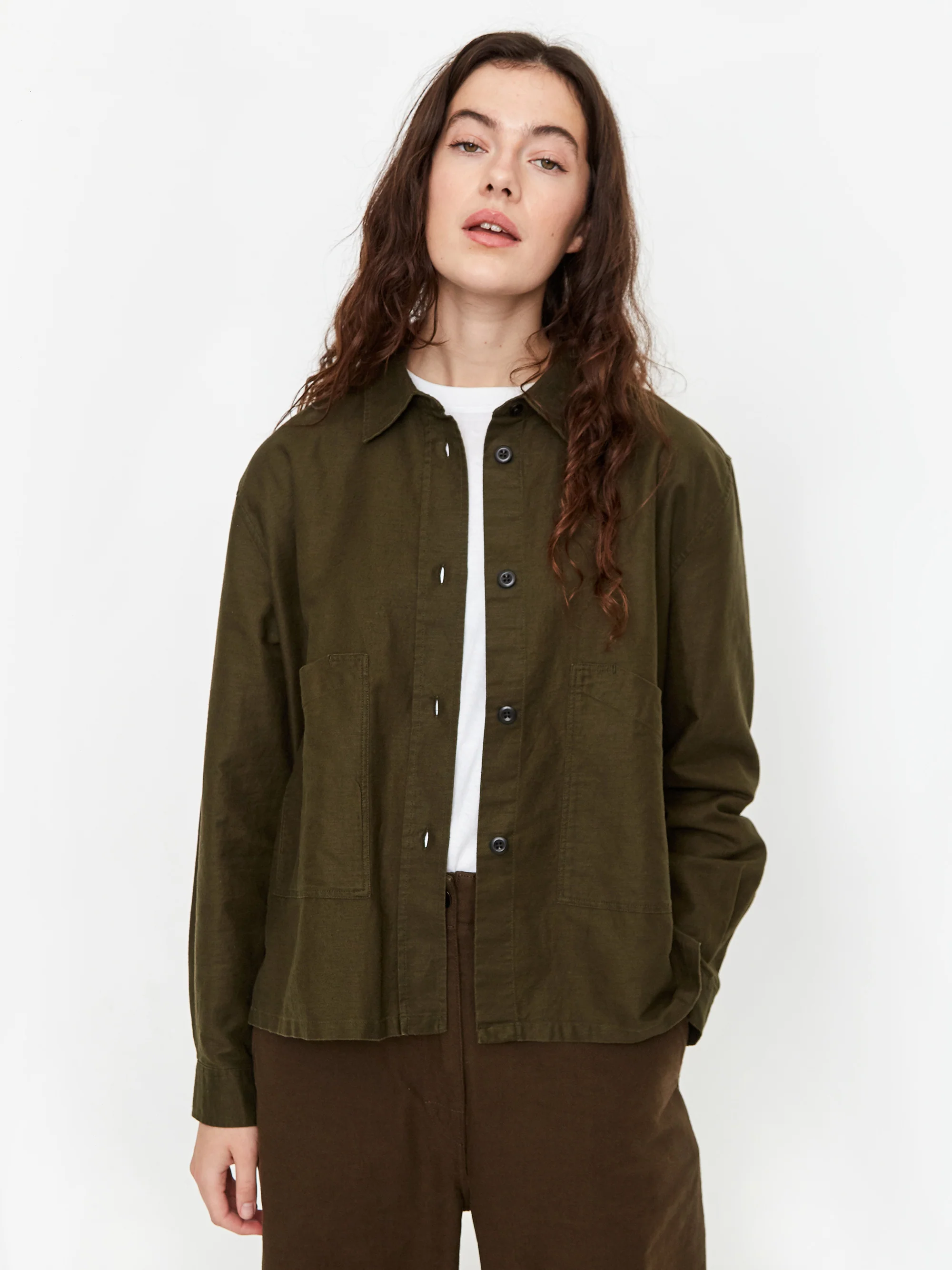 MHL. By Margaret Howell Garden Longsleeve Shirt - Olive - Image 2