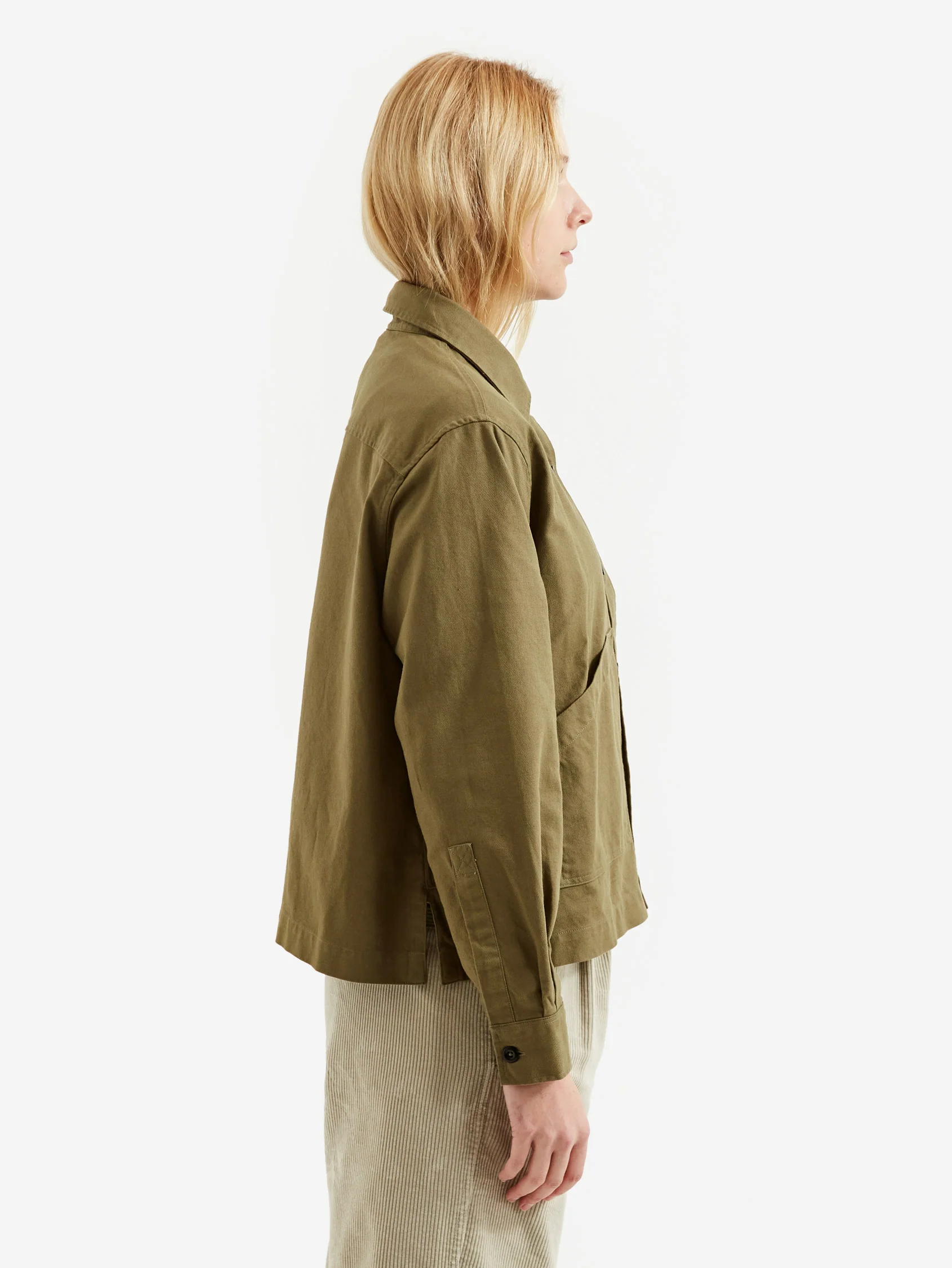 MHL. By Margaret Howell Garden Overshirt - Surplus Green - Image 2
