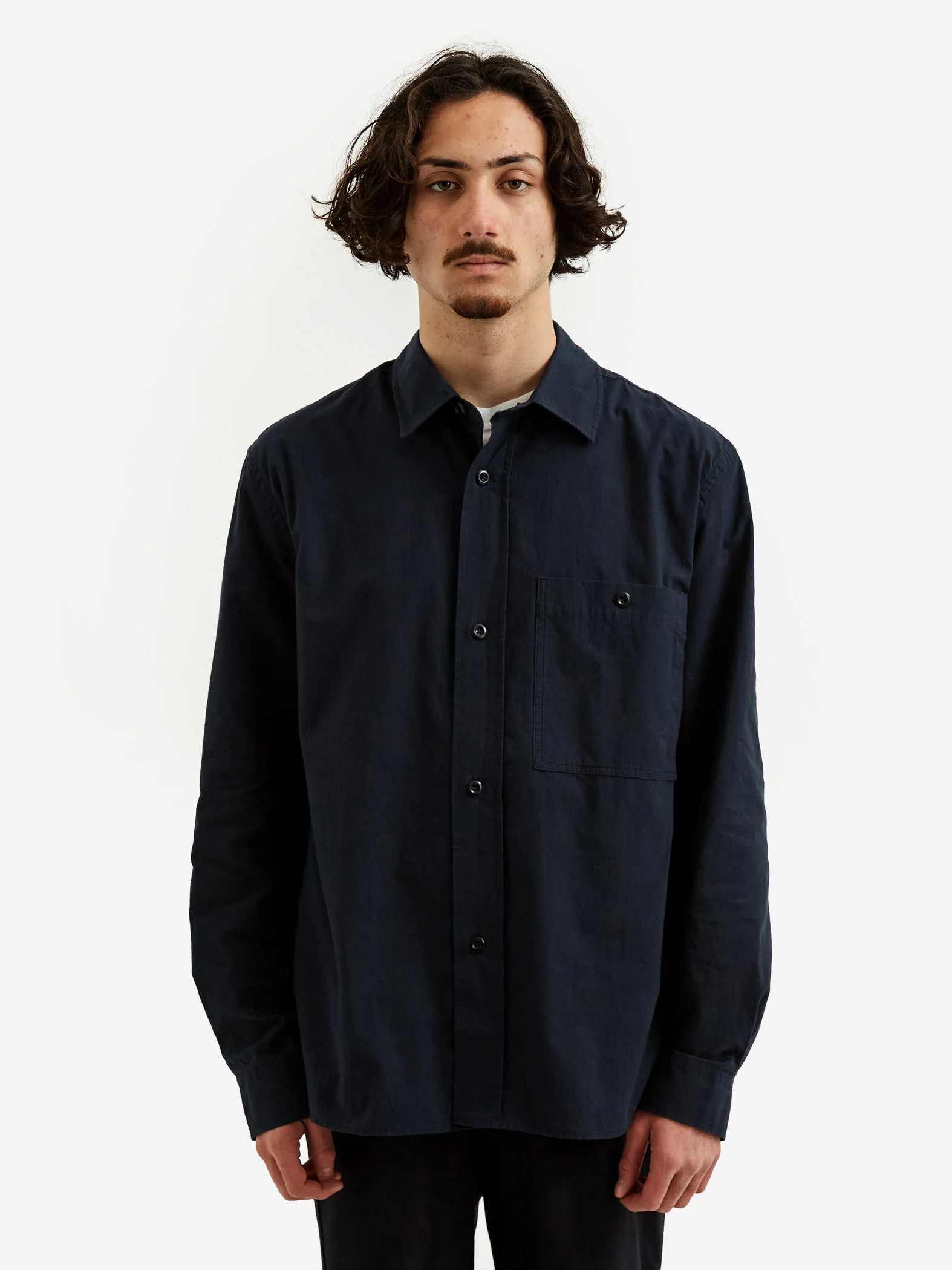 MHL. By Margaret Howell Overall Shirt - Ink - Image 8