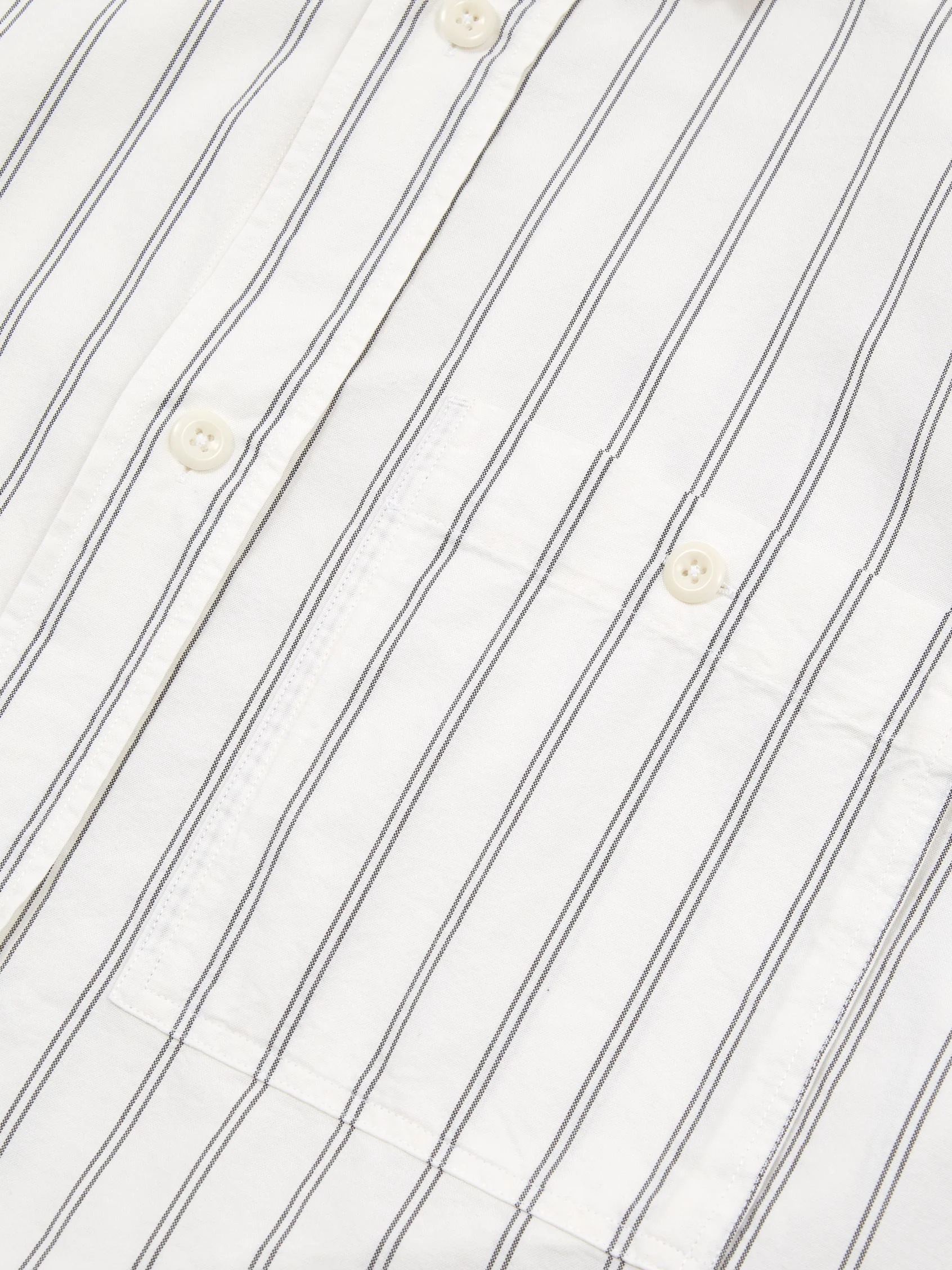 MHL. By Margaret Howell Overall Shirt - Off White/Grey - Image 3