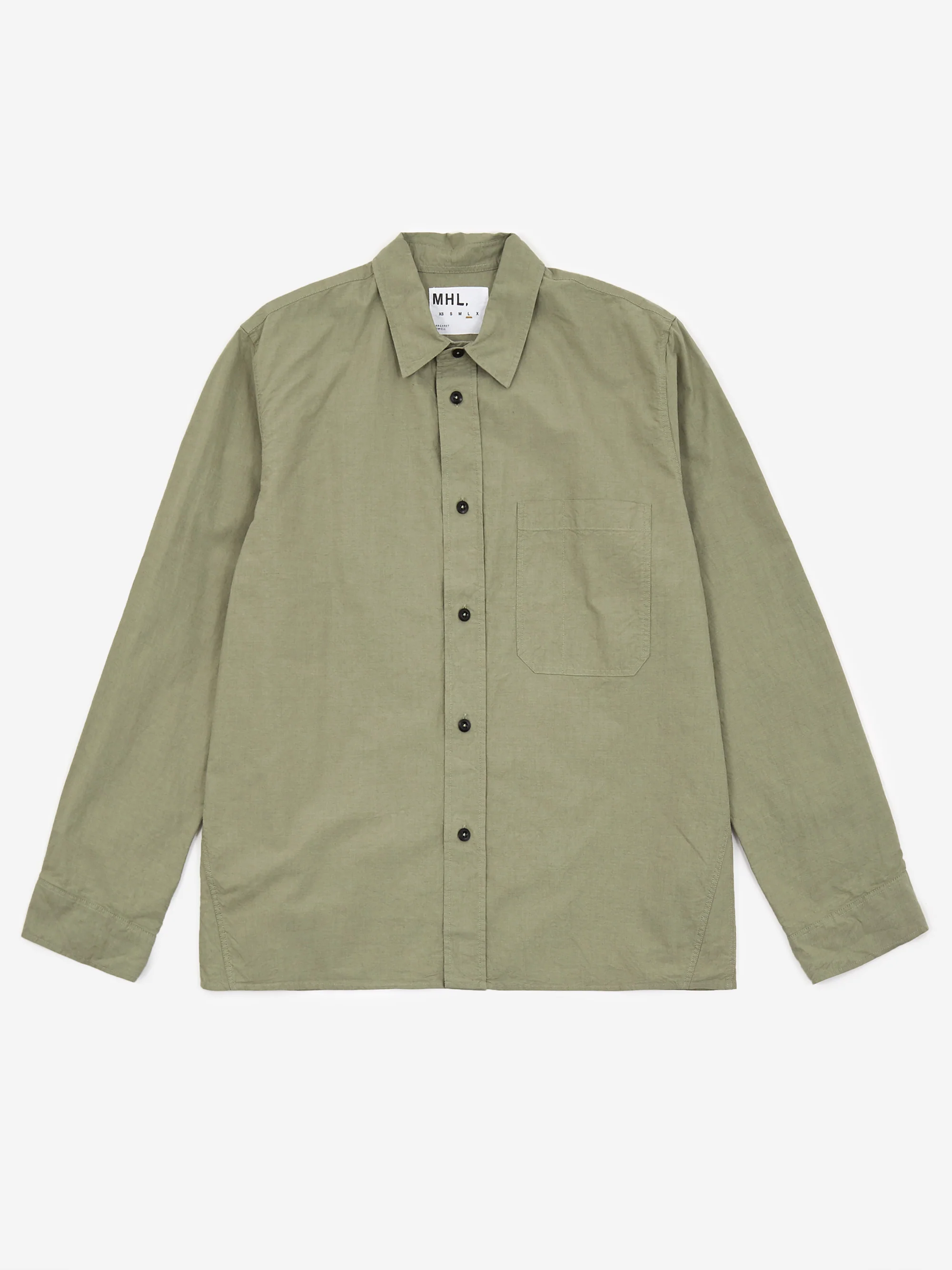 MHL. By Margaret Howell Painters Longsleeve Shirt - Khaki - Image 2