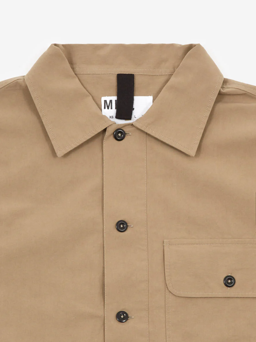 MHL. By Margaret Howell Pull On Utility Shirt - Mouse - Image 3
